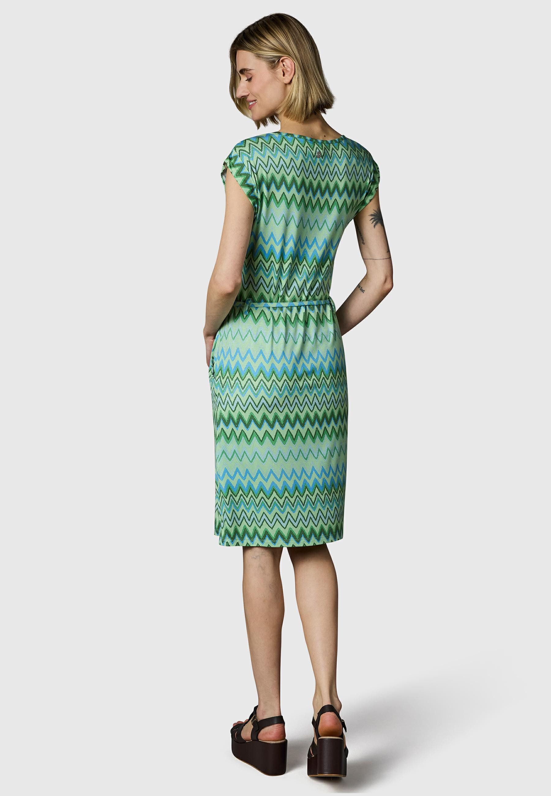 Ragwear Sommerkleid Taggien Print Leichtes, bequemes Midikleid mit Muster