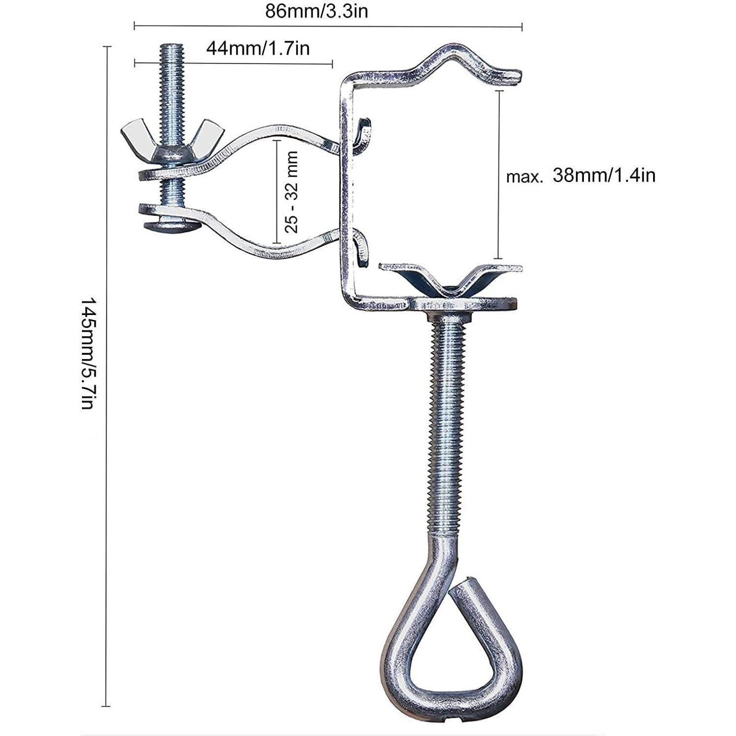 LuxusKollektion Schirmständer Sonnenschirm Clip Schirmhalter Tischklammer Tragbar Universal