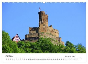CALVENDO Wandkalender Deutschlands Burgen - eindrucksvolle Ruinen (Premium, hochwertiger DIN A2 Wandkalender 2023, Kunstdruck in Hochglanz)