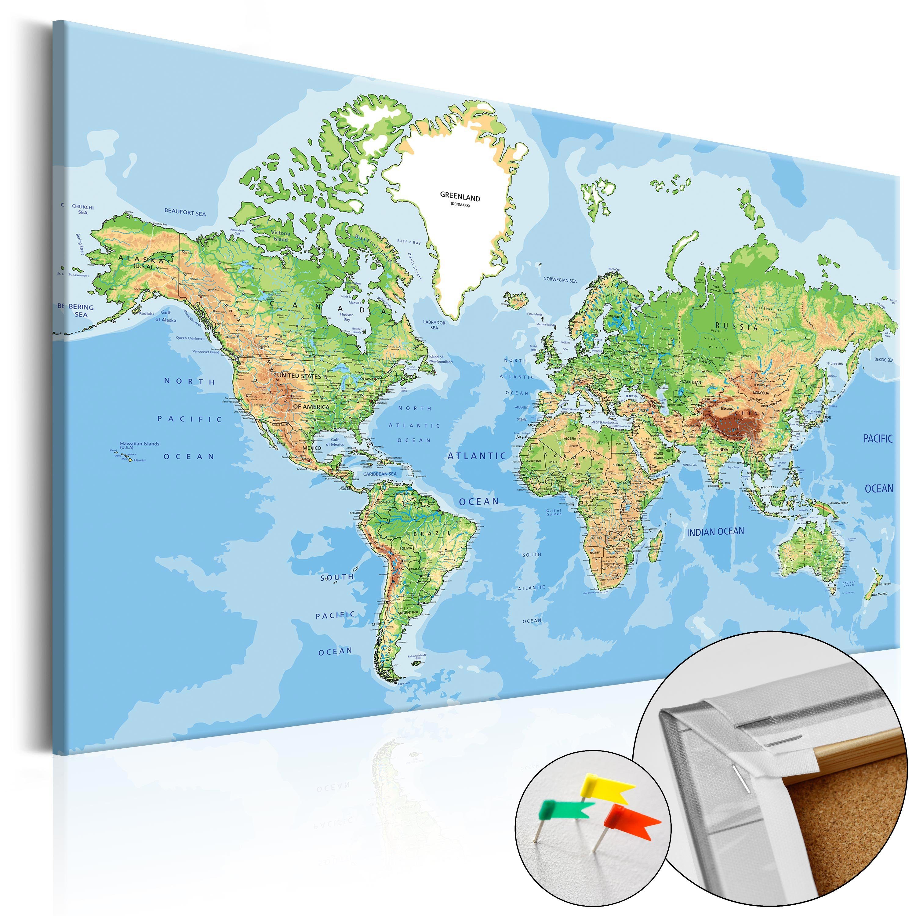 Pinnwand World Geography [Cork Map]