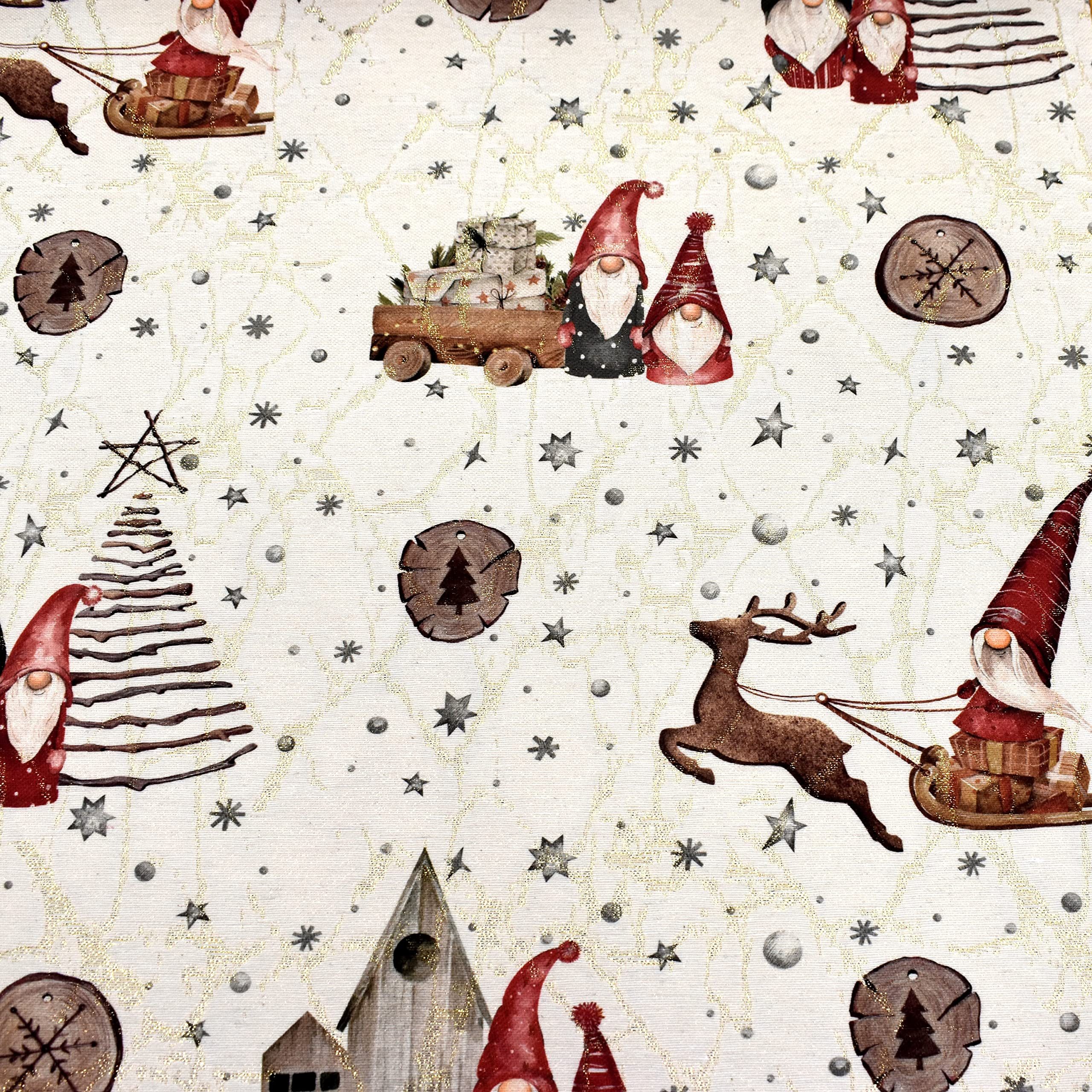 MAGAM-Stoffe Stoff "Bisou", Jacquard Dekostoff aus Frankreich ÖKO-TEX Meterware ab 50cm