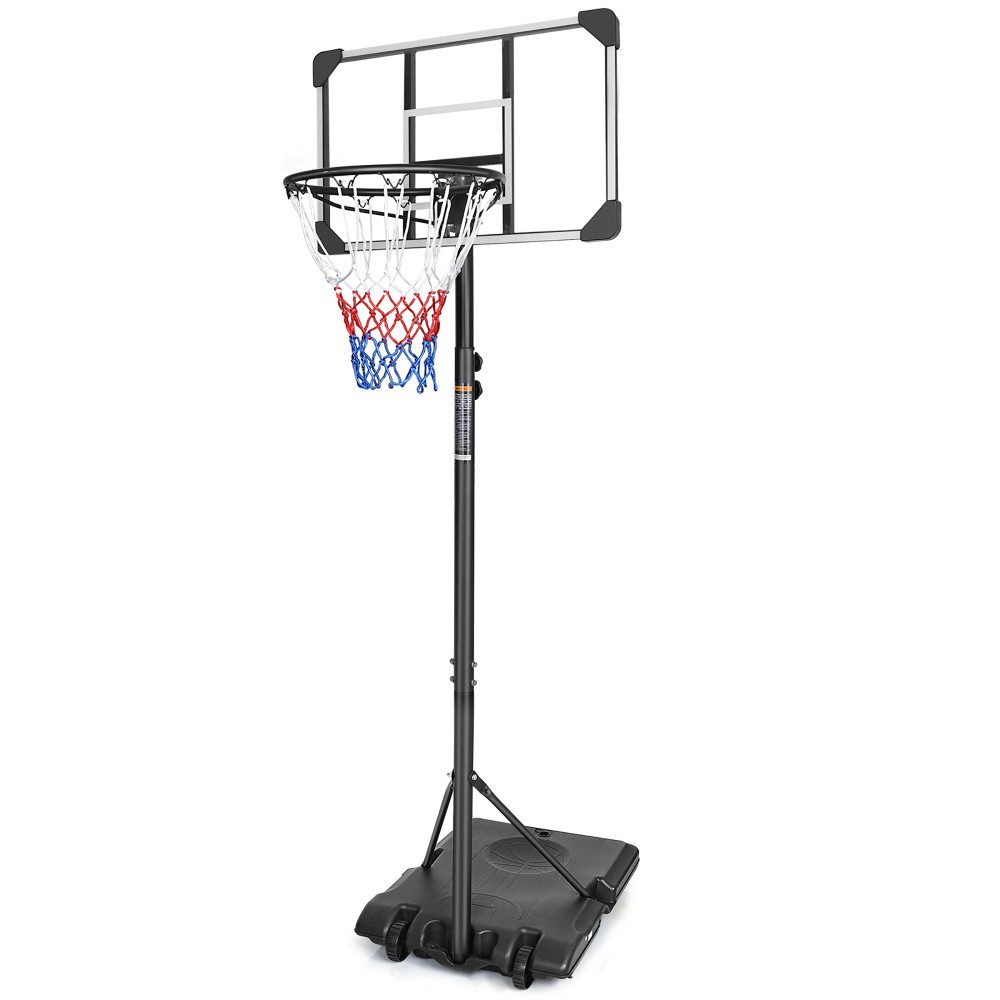 BBWL Basketballkorb mit Rollen stabil Outdoor Indoor 170–213cm Backboard, Höhenverstellbarer Basketballkorb tragbar für Kinder & Erwachsene
