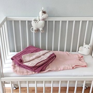 Makian Schlafsack Puder, Leichter Baby Schlafsack ohne Ärmel für Sommer & Frühling - Baumwolle