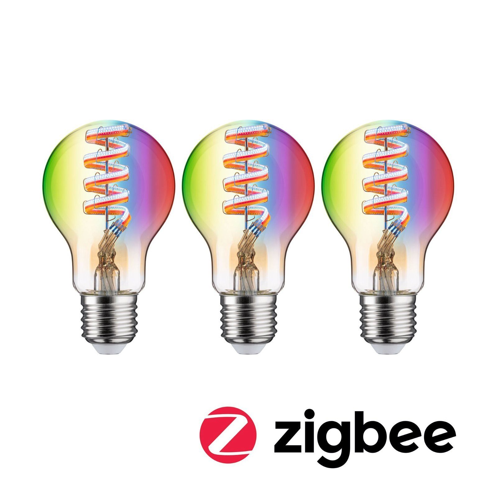 Paulmann LED-Leuchtmittel Smart Filament 3er-Pack AGL 470lm 2200K-6500K gold 230V, 1 St., Tageslichtweiß