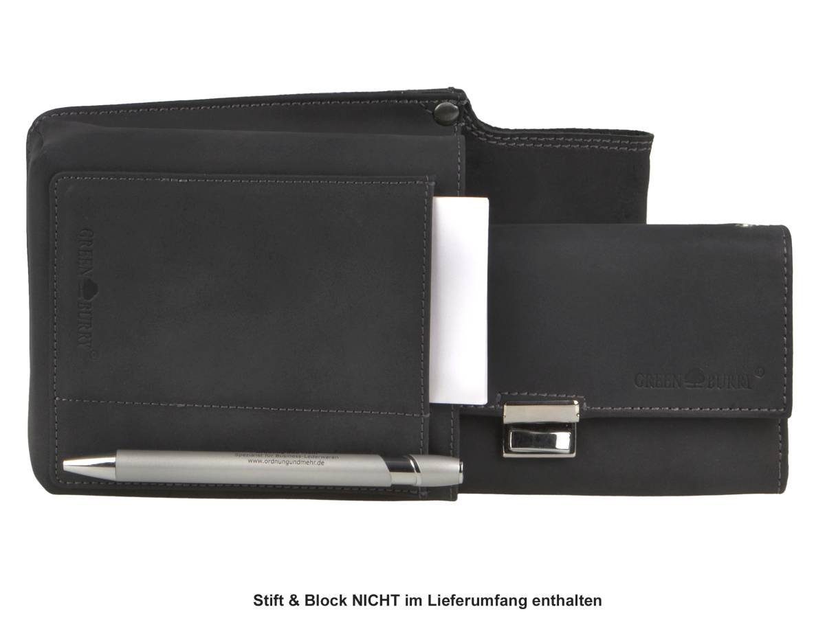 Greenburry Kellnerbörse Vintage Black (2-teilig), Set, Kellnertasche + Börse, Holster, Portemonnaie, schwarz