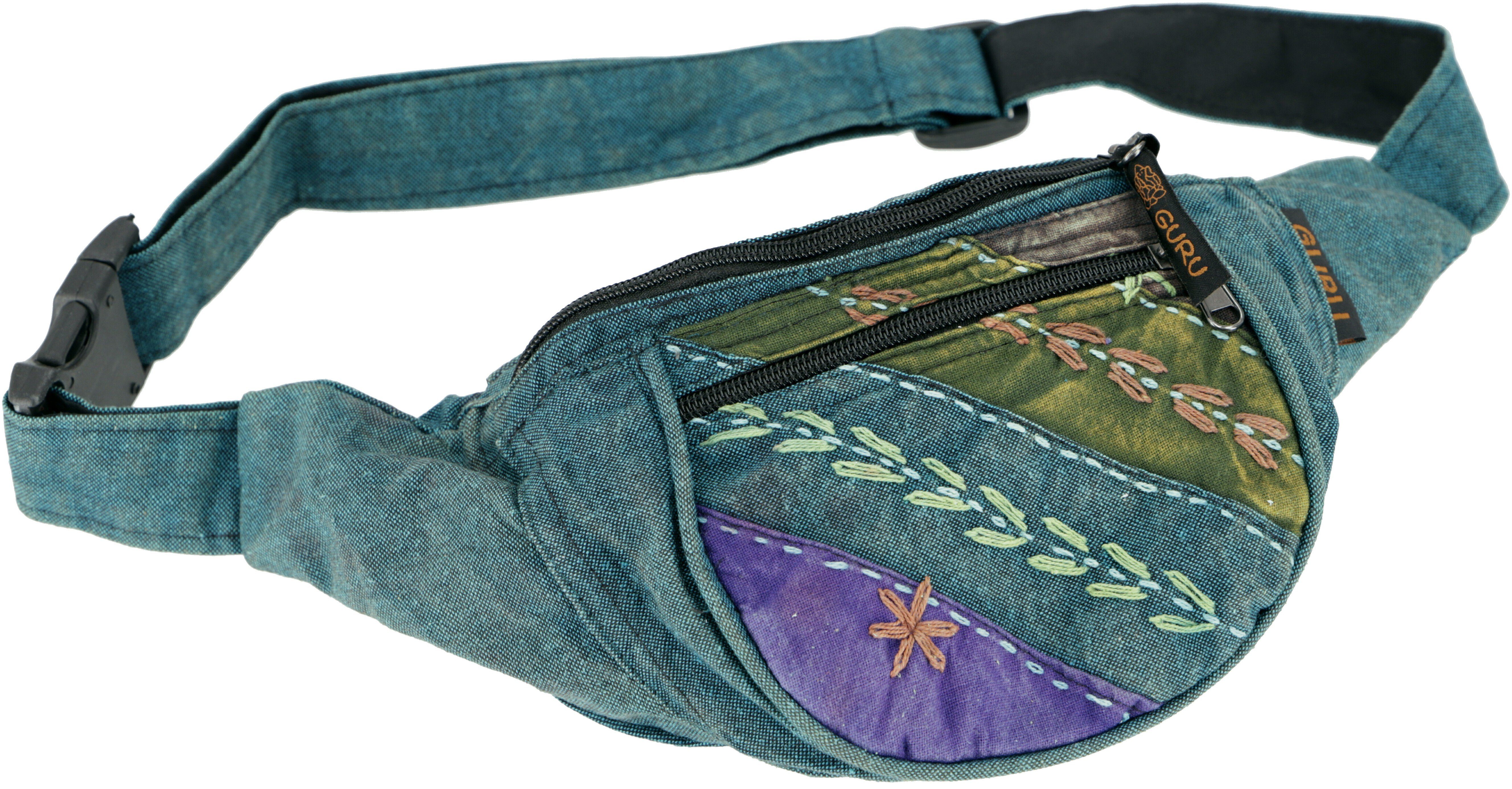 Guru-Shop Gürteltasche Bestickte Ethno Sidebag, Nepal günstig online kaufen