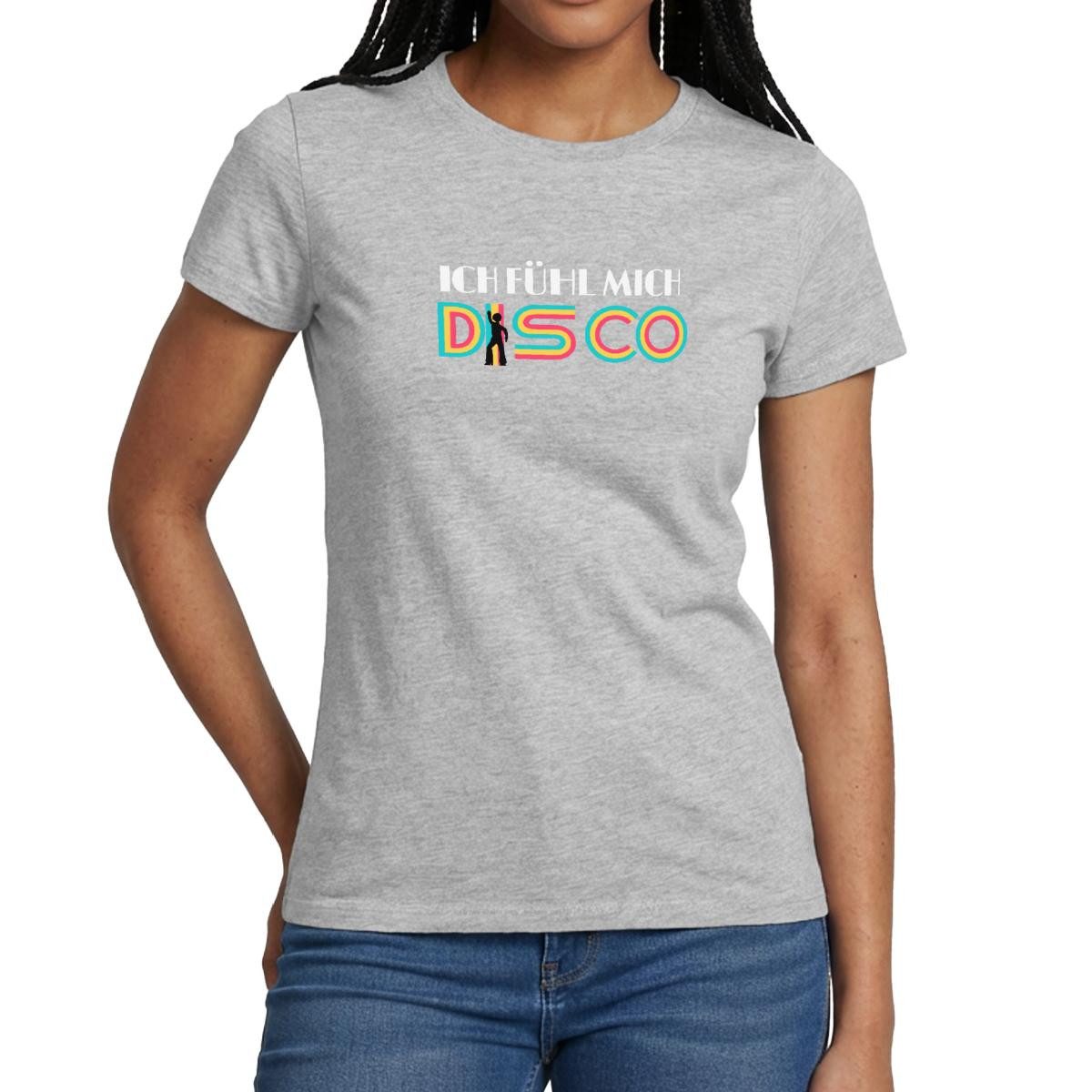 Spreadshirt T-Shirt Schlager Fanartikel, Ich Fühl Mich Disco Frauen T-Shirt (1-tlg) Slim Fit, fällt klein aus