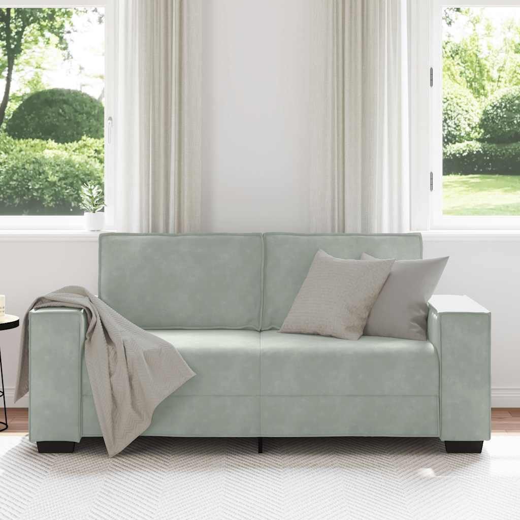 vidaXL Sofa 2-Sitzer-Sofa Hellgrau 140 cm günstig online kaufen