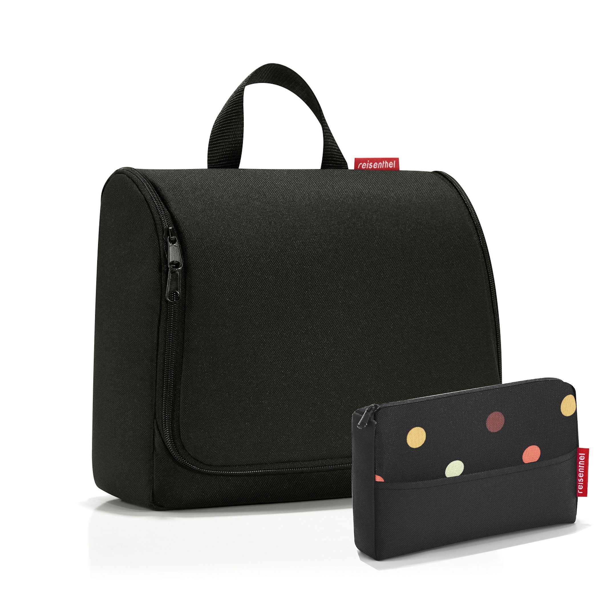 REISENTHEL® Kulturbeutel, Toiletbag XL & Pocketcase Set: Stilvolle Pflege-Organisation black