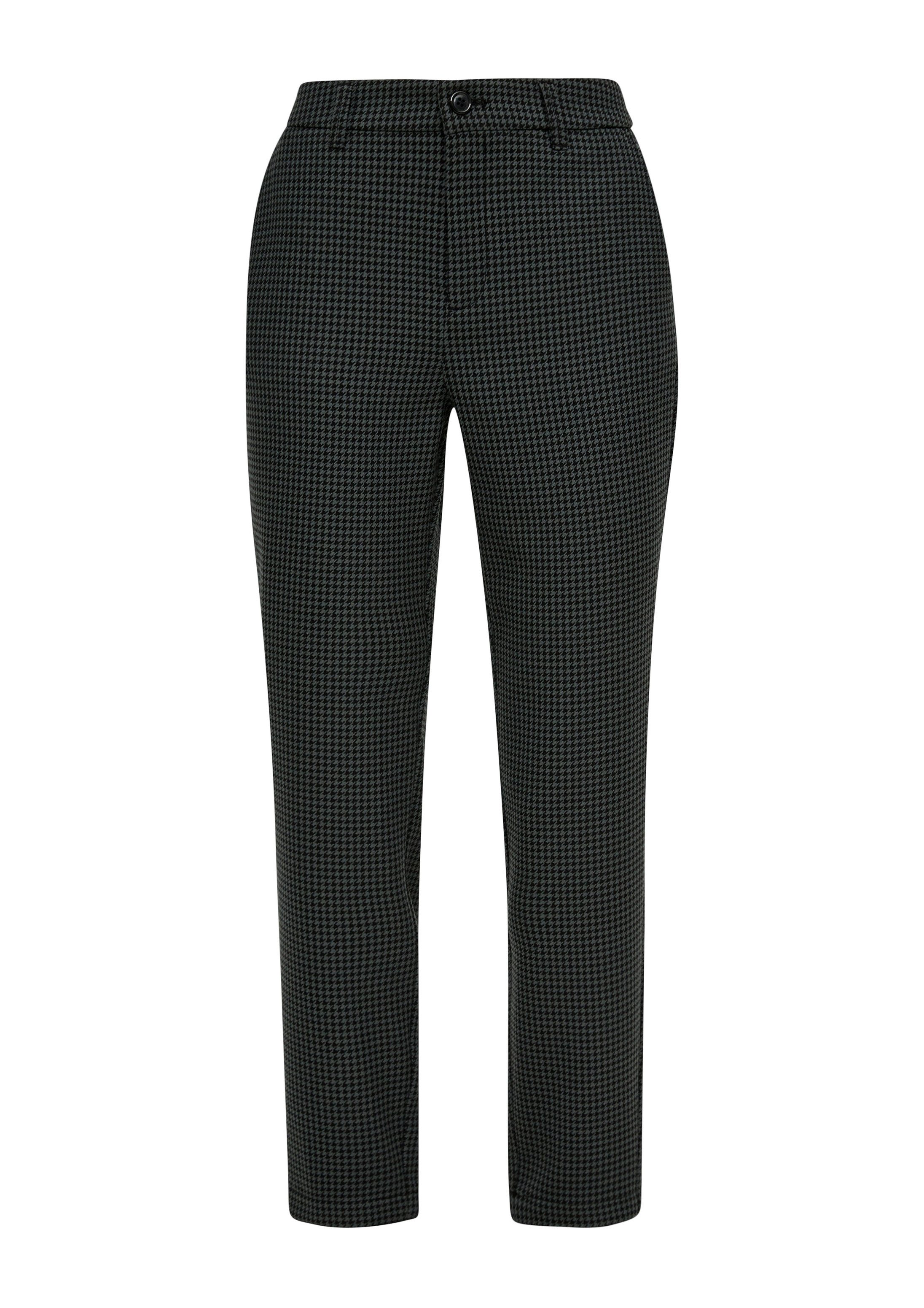 s.Oliver 7/8-Hose Hose Regular: Hose mit Hahnentritt-Muster