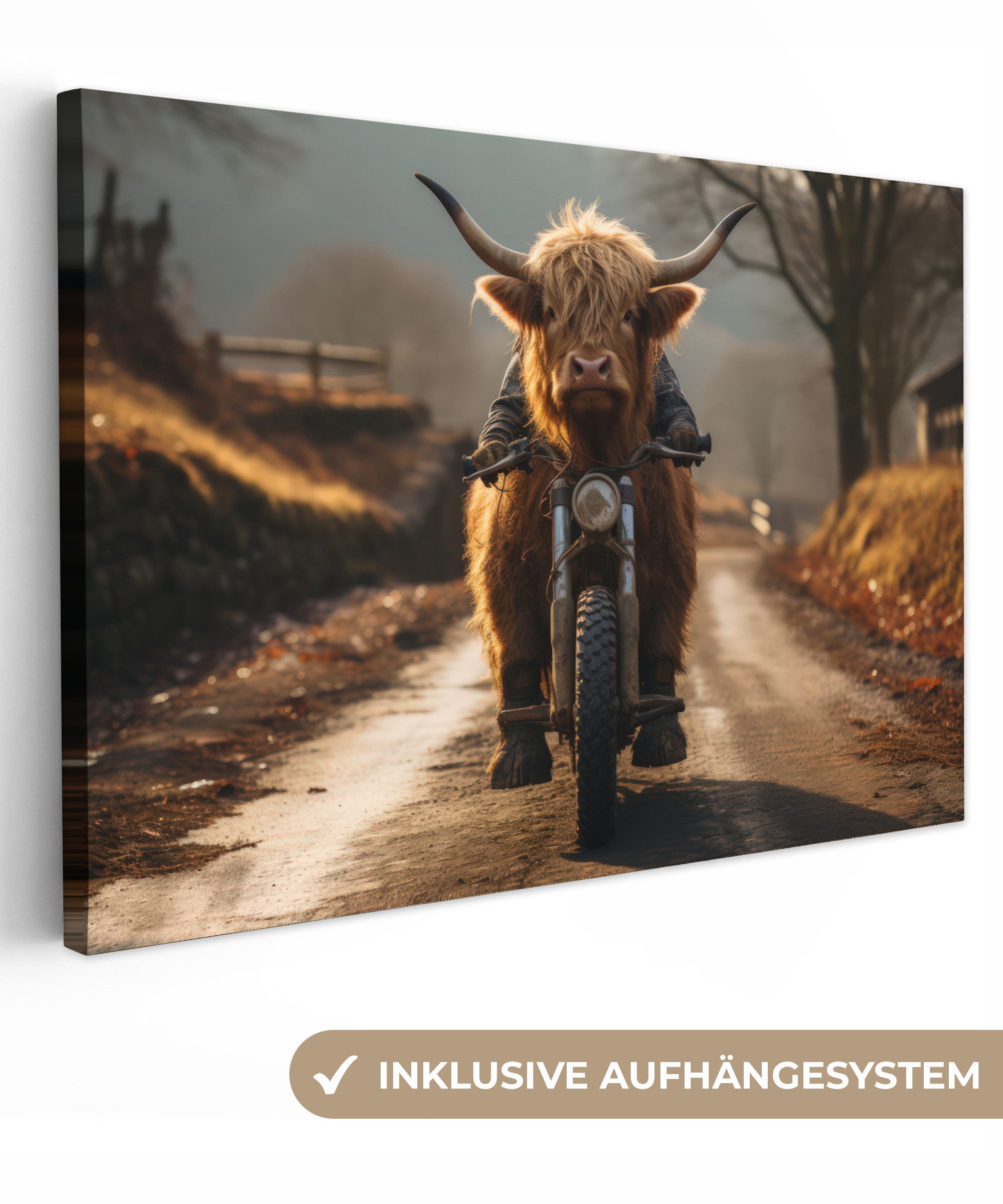 Schottischer Highlander - Schal - Berge