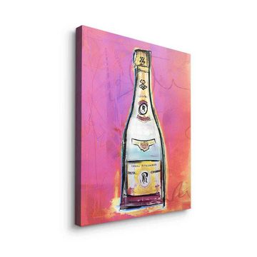 DOTCOMCANVAS® Leinwandbild Cristal pink, Leinwandbild Cristal pink Champagner Louis Roederer Lifestyle luxus