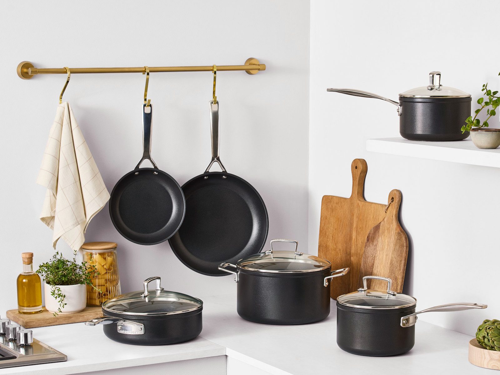 LE CREUSET Bratpfanne Aluminium-Antihaft Pfanne flach 28cm