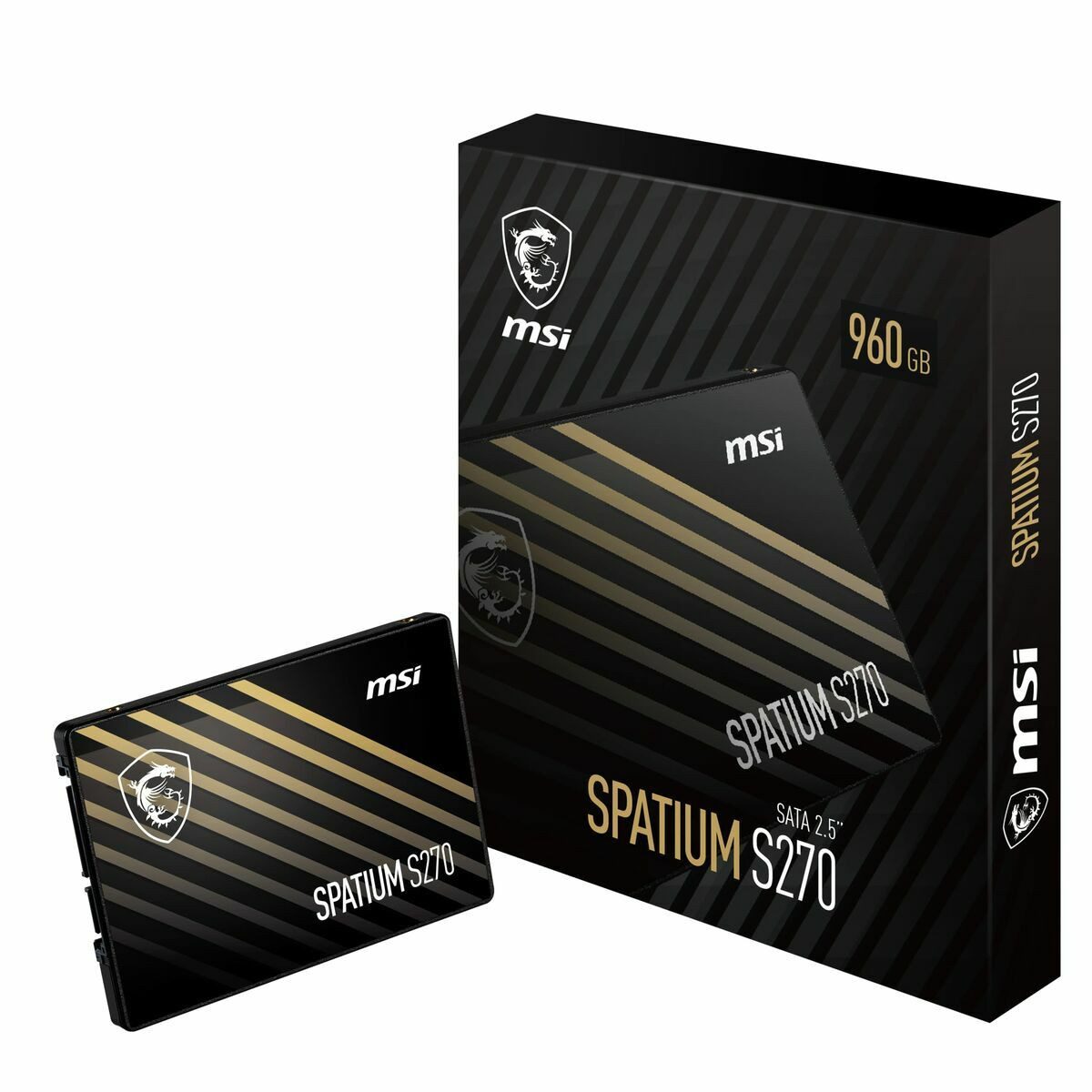 MSI interne HDD-Festplatte, Festplatte MSI SPATIUM S270 960 GB SSD