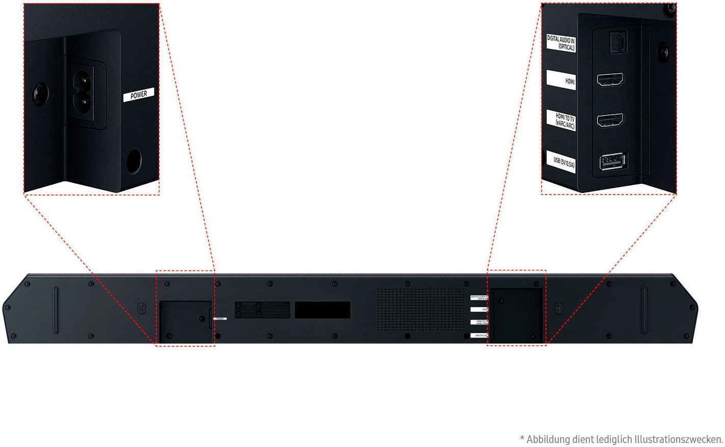 Samsung HW-Q610GF Q-Soundbar Soundbar 3.1.2 (Bluetooth, 70 W, 3.1.2-Kanal Surround System, Dolby Atmos I DTS:X, Adaptive Sound)