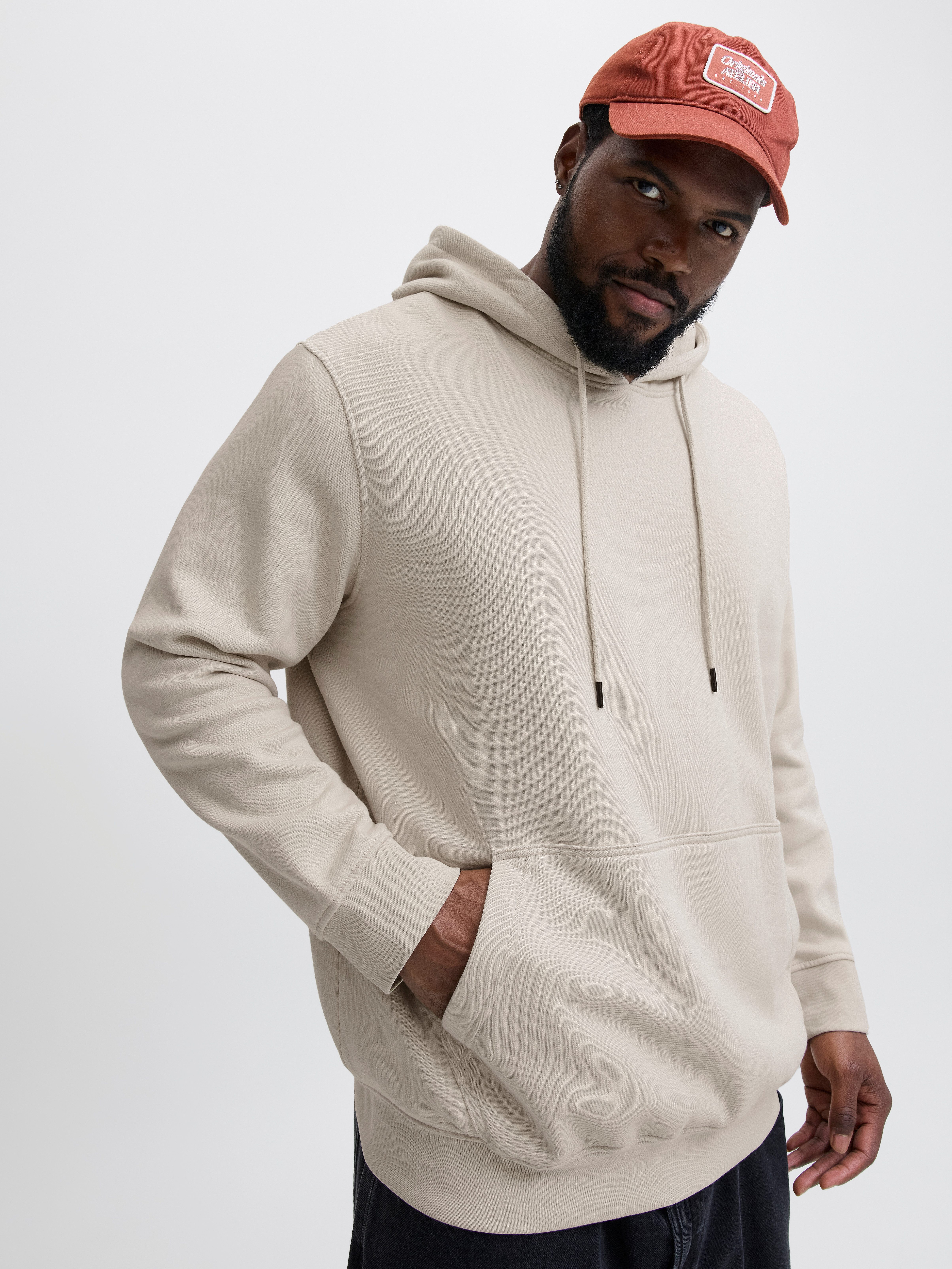 Jack & Jones PlusSize Kapuzensweatshirt JJESOHO SWEAT HOOD NOOS PLS mit Log günstig online kaufen