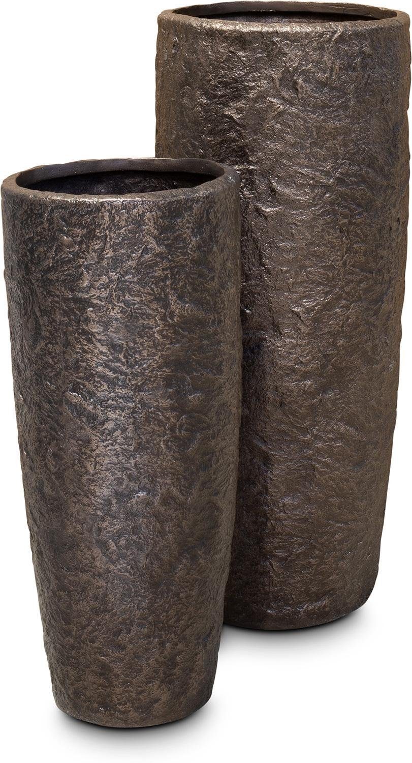 cm, Pflanzgefäß, Ø ami 79 bronze Höhe Pflanzkübel 35 cm, Rocky fleur
