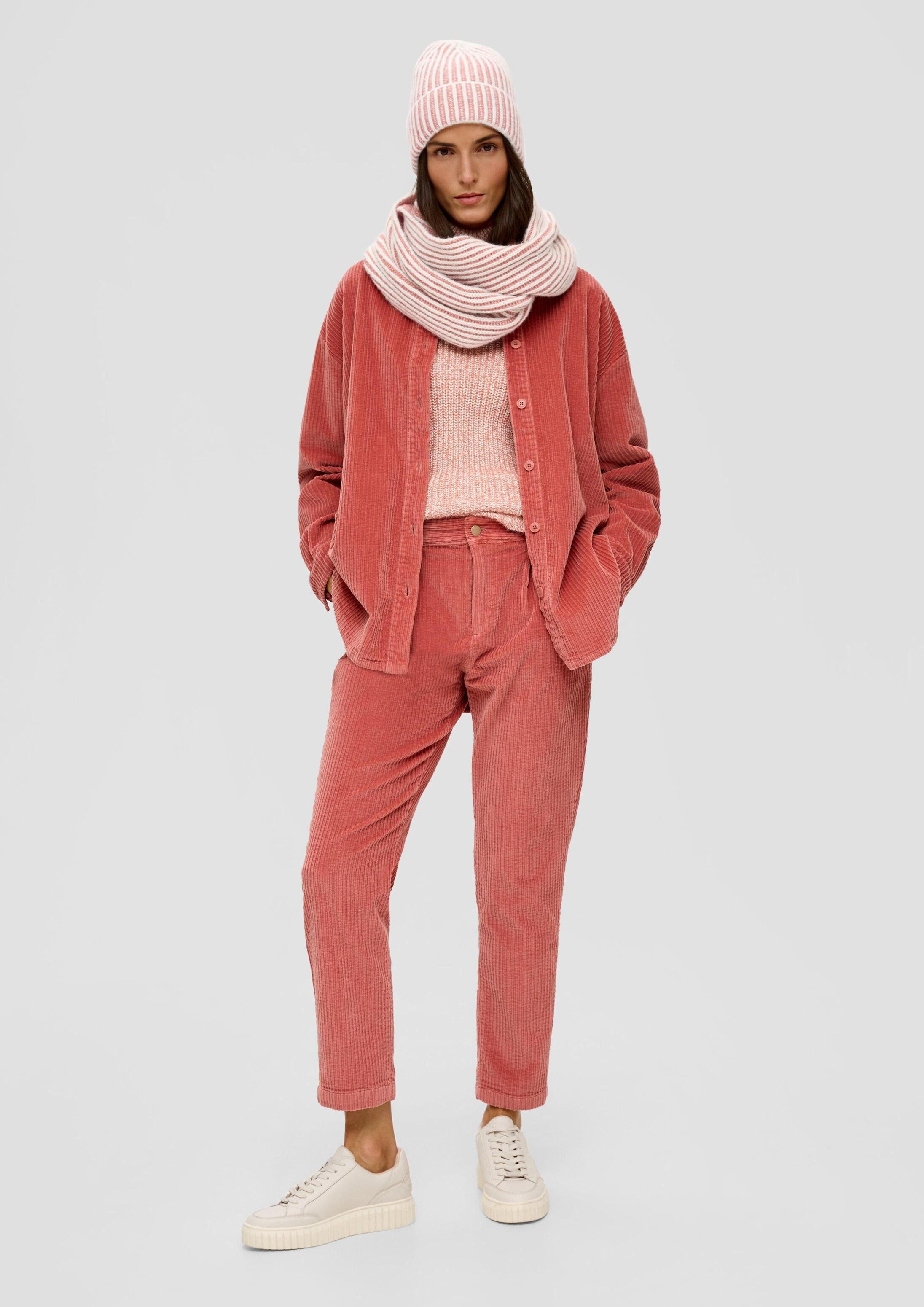 s.Oliver Loop Snood, Loop-Schal aus Baumwollmix mit Wolle