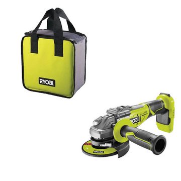 Ryobi Akku-Schlagbohrschrauber Brushless 2er Combo-Kit R18PDBL-0 + Akku-Winkelschleifer R18AG7-0, (5-tlg., Set)