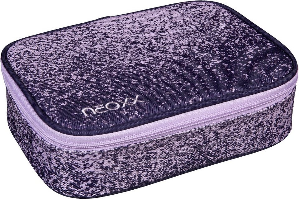 neoxx Schreibgeräteetui Schlamperbox, Dunk, Glitterally, teilweise aus  recyceltem Material, Innen mit kleinen Reißverschlussfach und Klappe mit  Stifteschlaufen