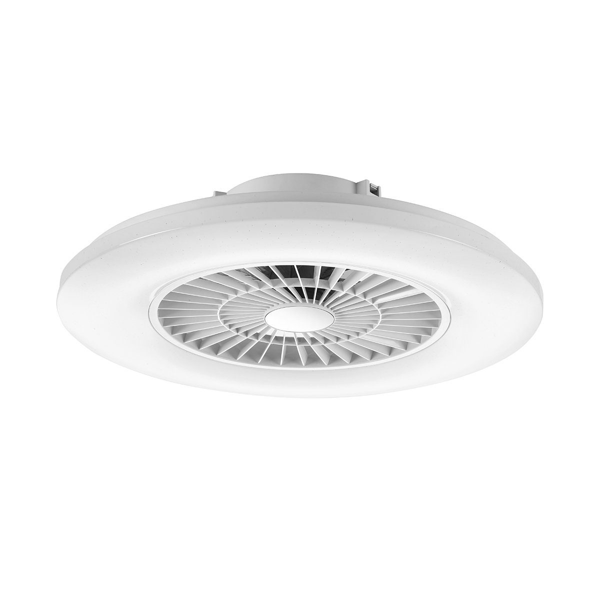 MeLiTec LED Deckenleuchte DV01 Ventilator Smart Home mit Fernbedienung und Sternenhimmeleffekt, warmweiß bis kaltweiß, mit eingebautem Ventilator