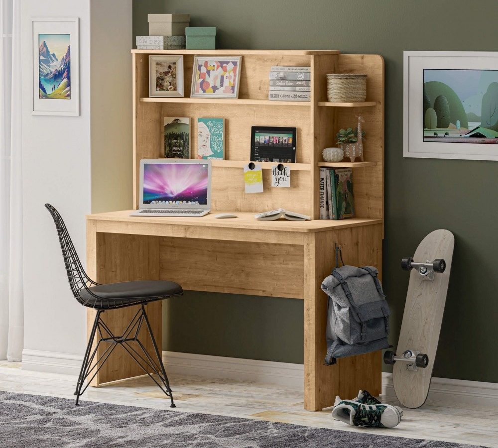 Möbel-Zeit Schreibtisch Cilek MOCHA line Schreibtisch mit Aufsatz