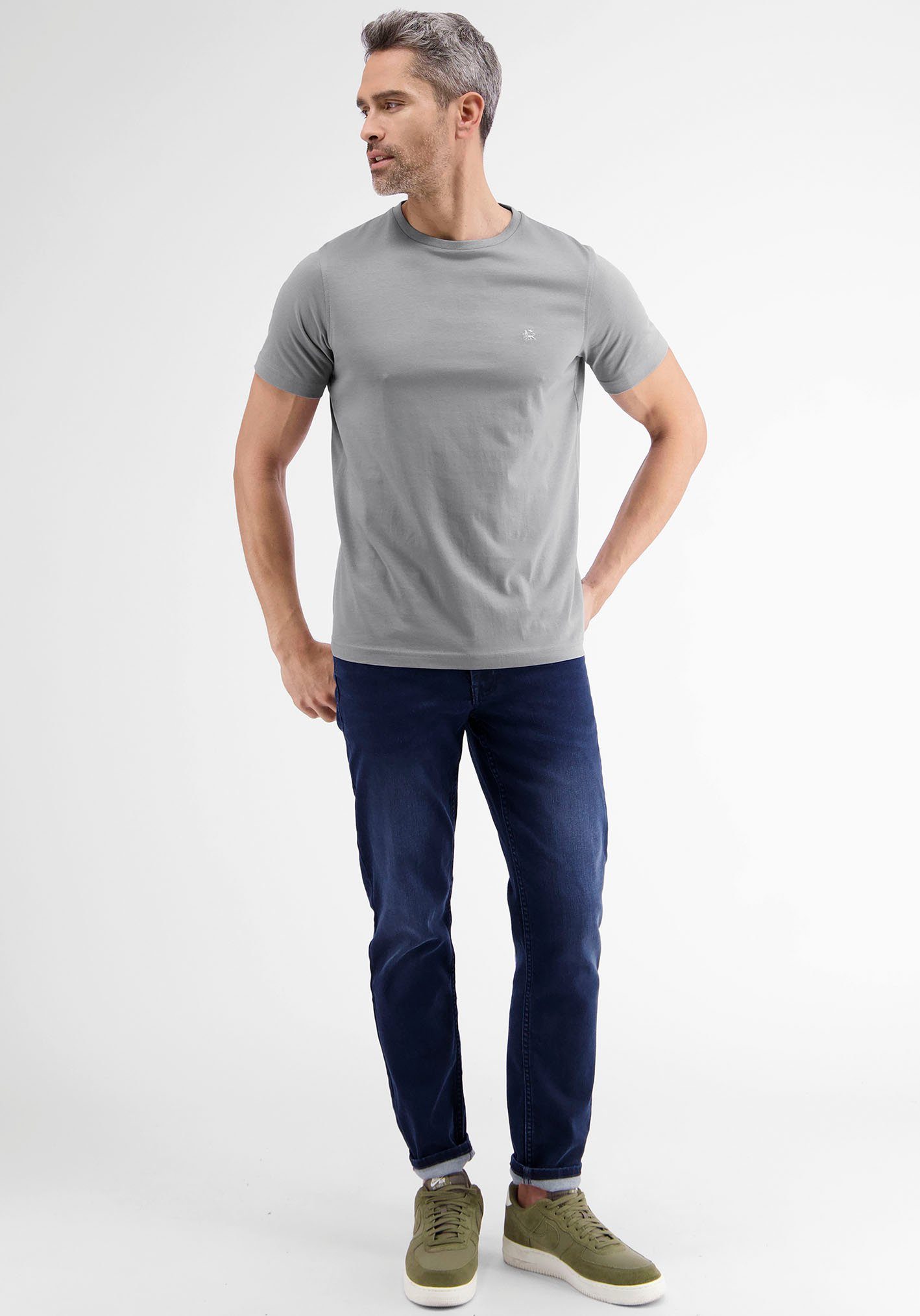 LERROS T-Shirt im Basic-Look platinum grey