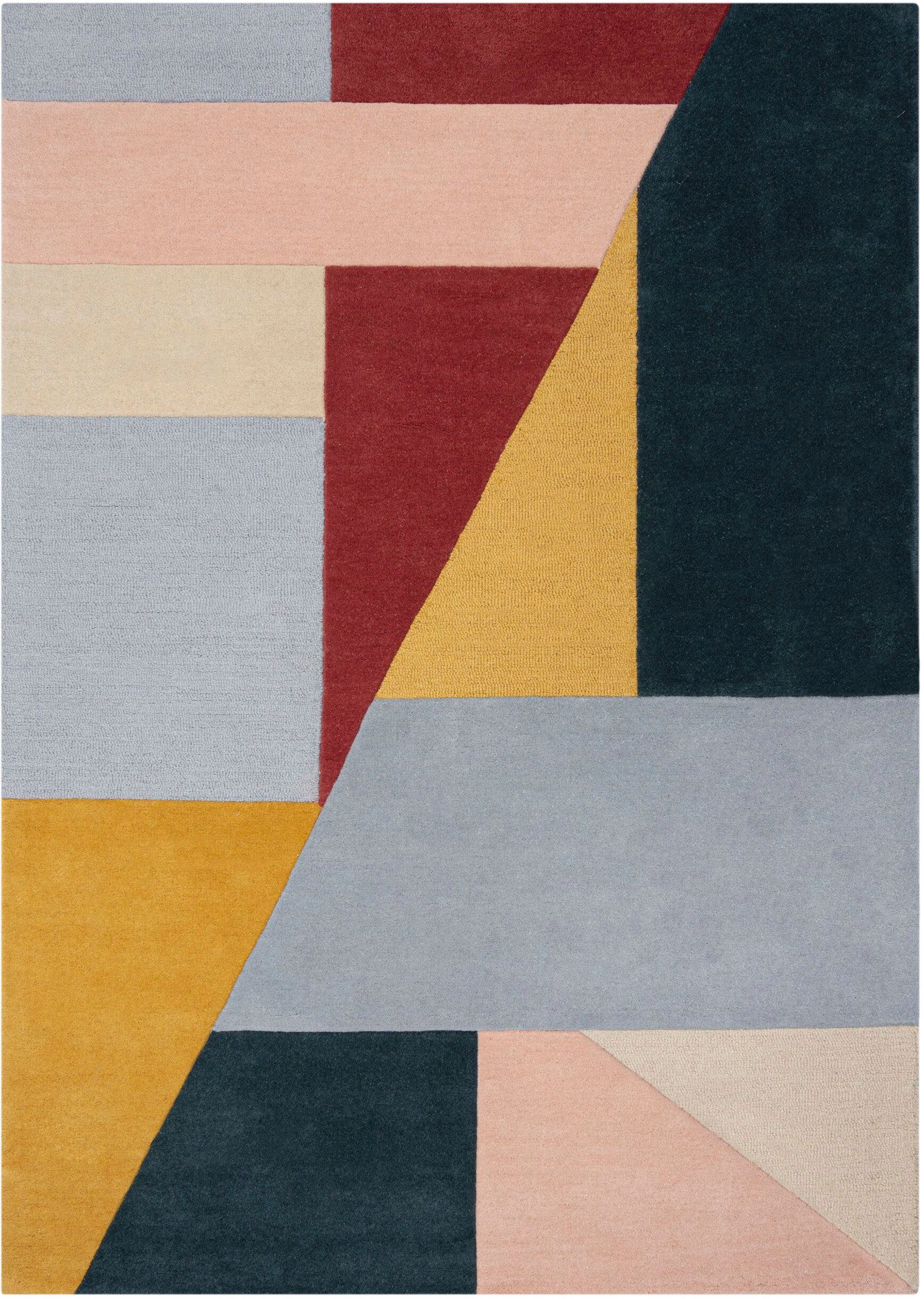 Wollteppich Alwyn, FLAIR RUGS, rechteckig, Höhe: 10 mm, Geometrisch