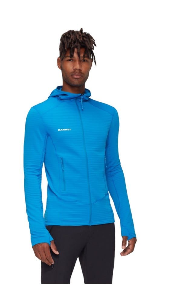 Fleecejacke Taiss Light ML Hooded (Midlayer, 4-Wege Stretch) glacier blau Herren