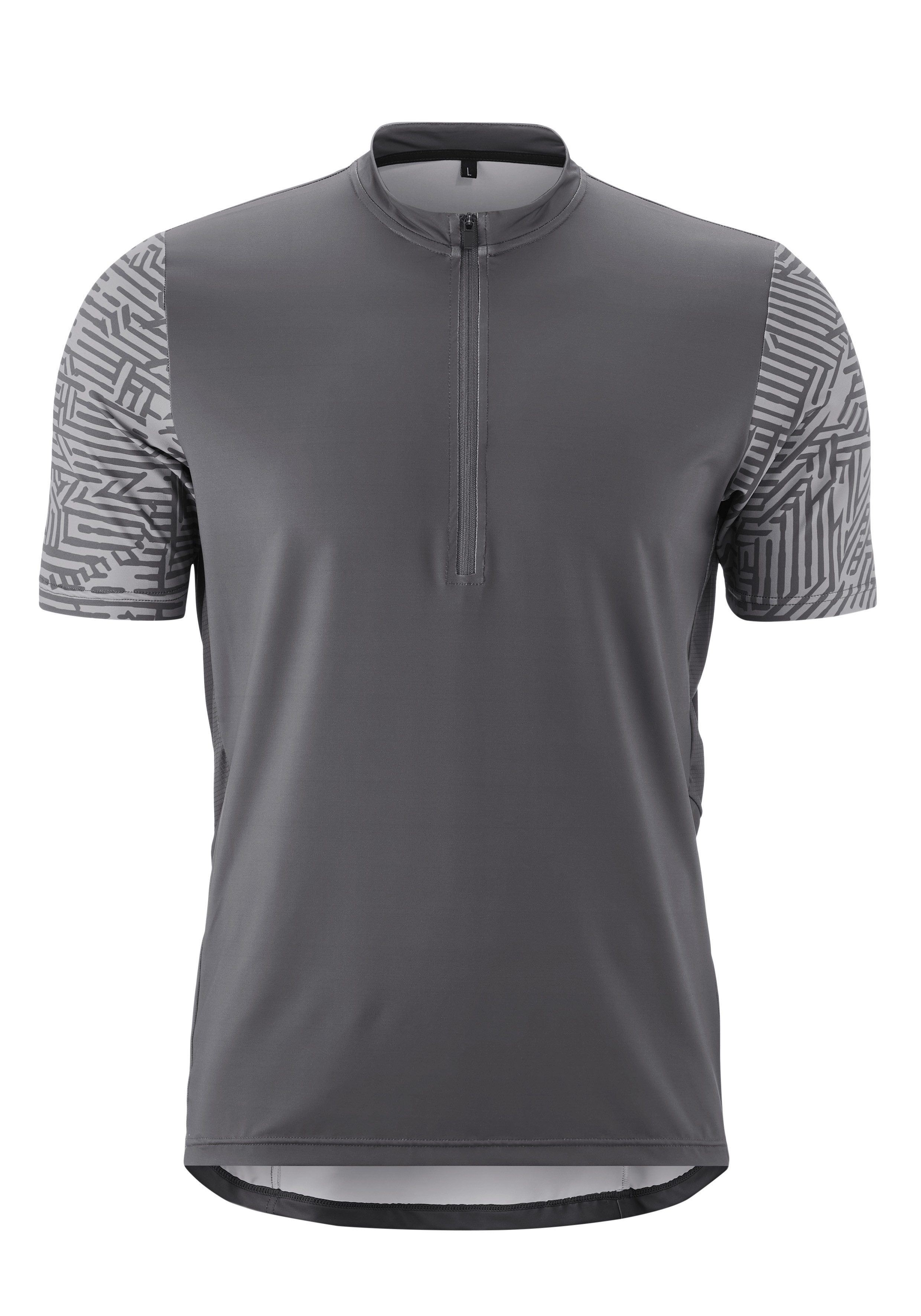 Gonso Radtrikot Adventure Jersey Halfzip M Herren Fahrradtrikot kurzarm, Rückentasche mit RV, Quick-Dry, Slim Fit
