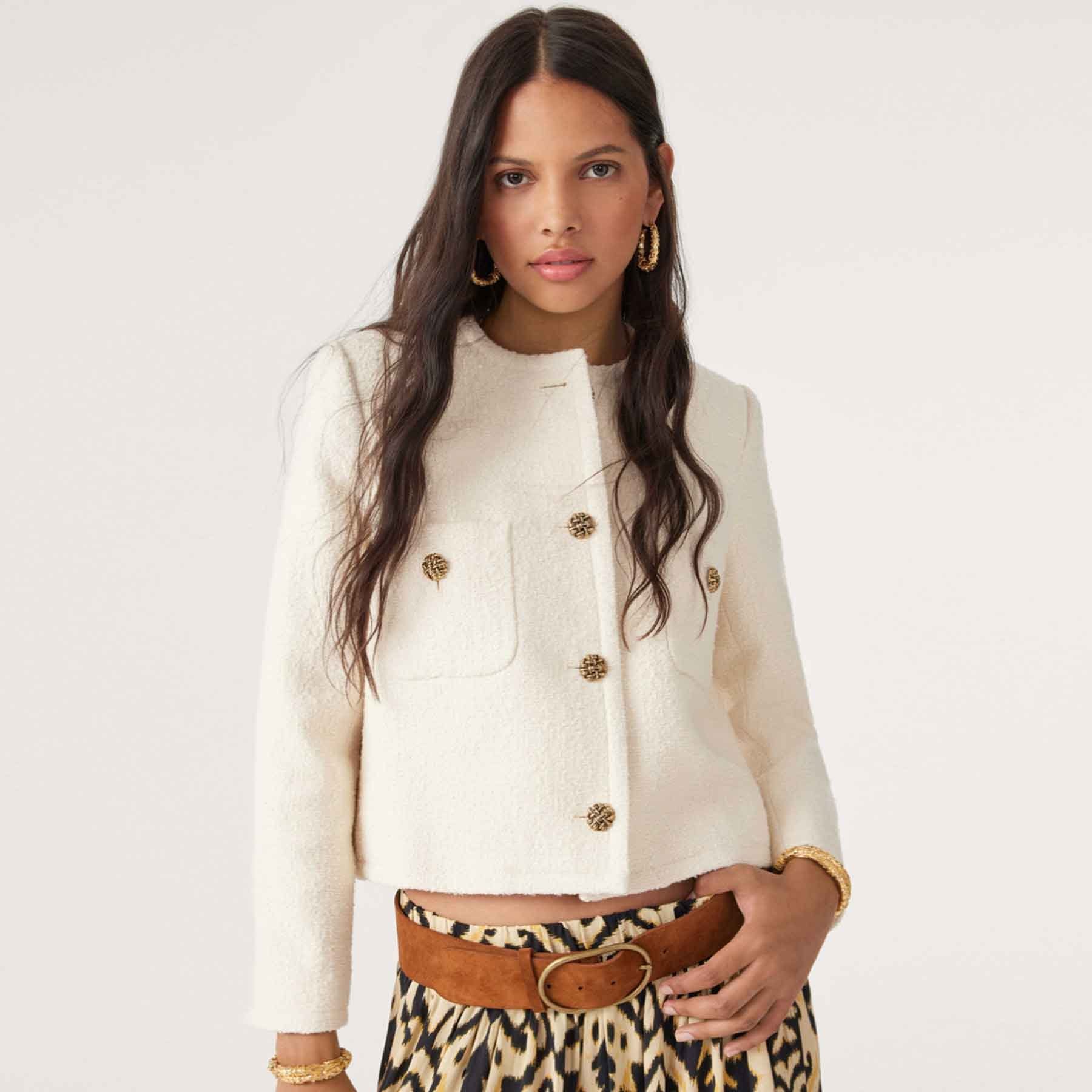 BA&SH Blouson Bouclé-Jacke MEREDITH