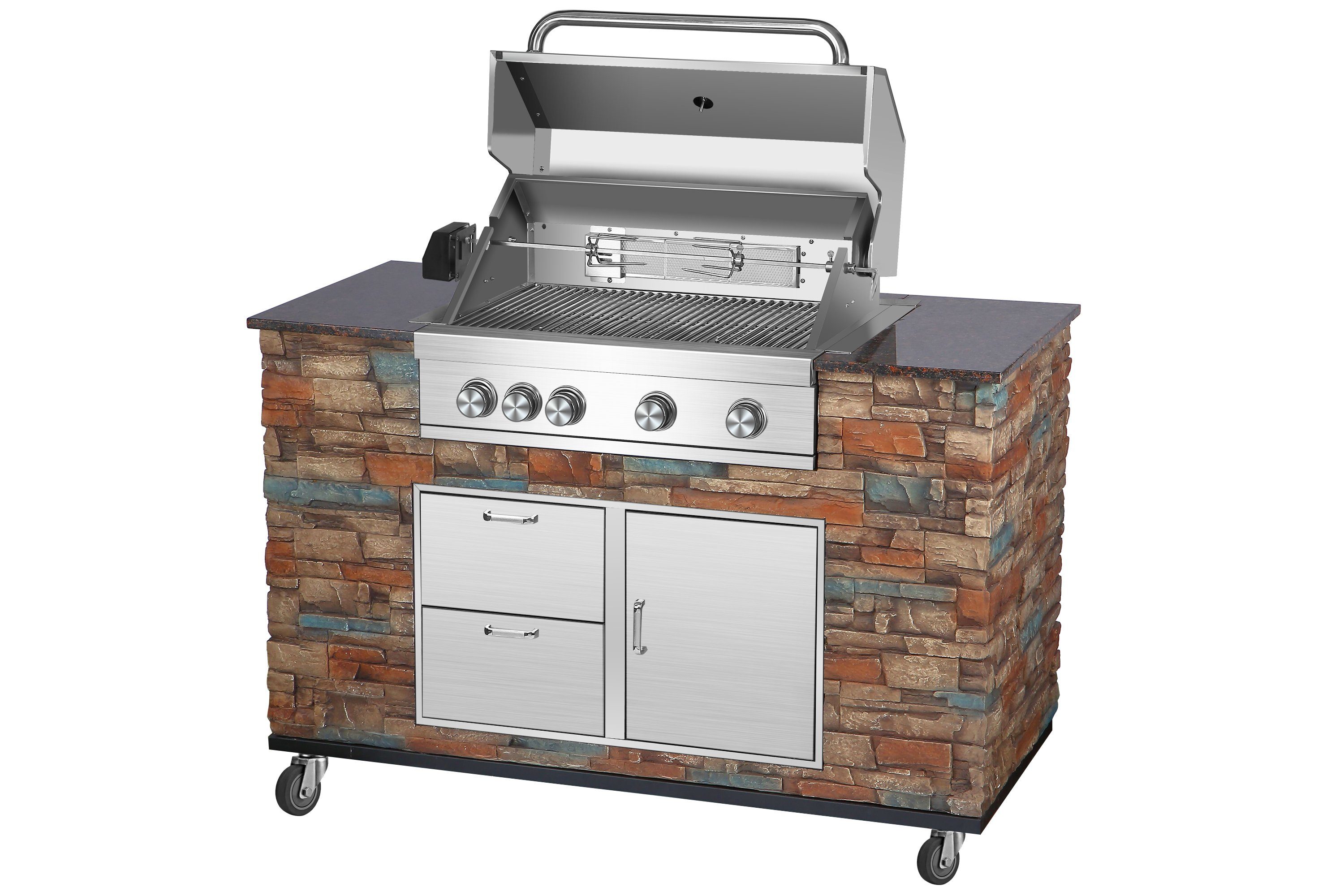 El Fuego Gasgrill Outdoor Grillküche "Burlington" von El Fuego® mit Infrarotbrenner