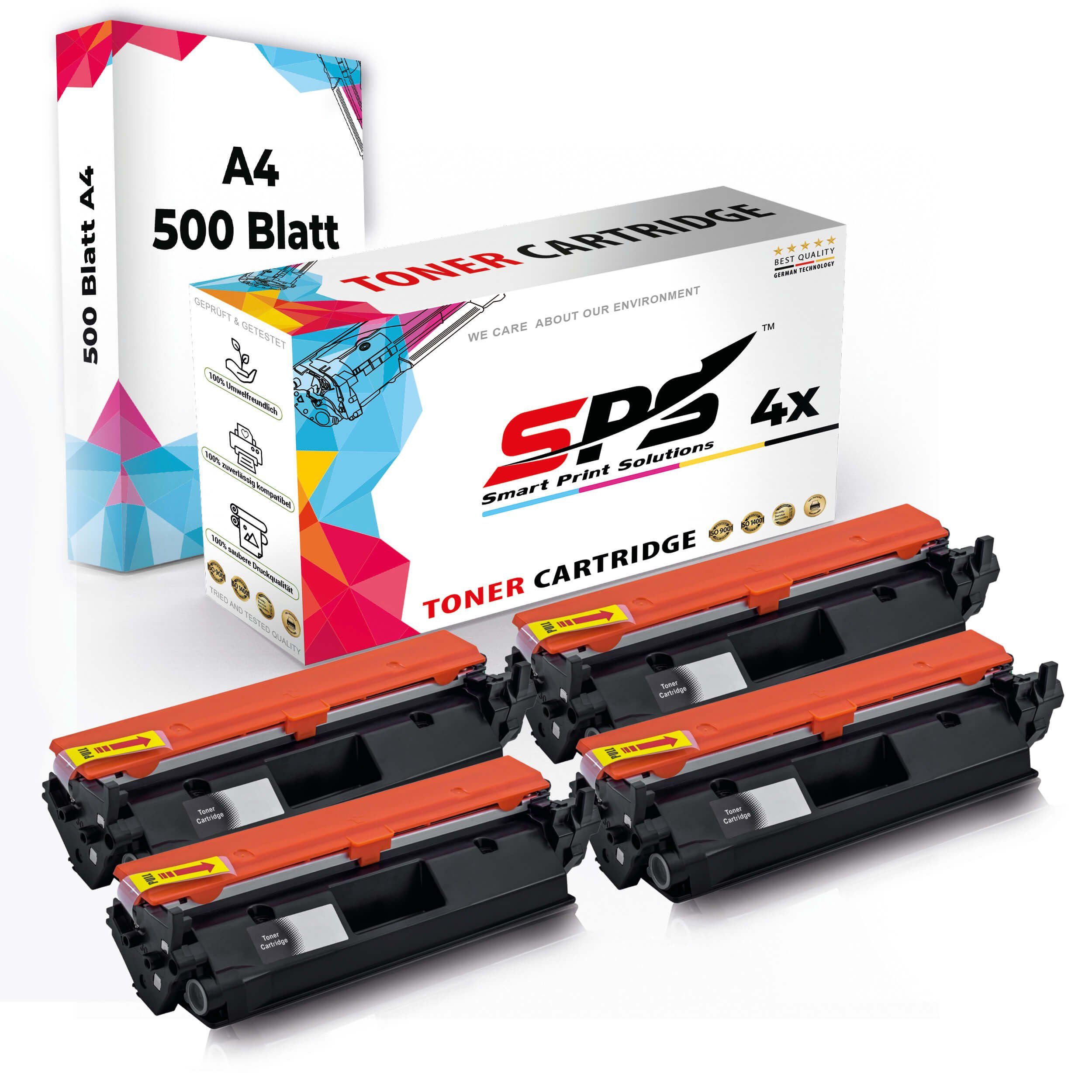 SPS Tonerkartusche Druckerpapier 4x Kompatibel, Multipack + Pack, Set (4er A4 A4 Toner,1x Druckerpapier) 4x