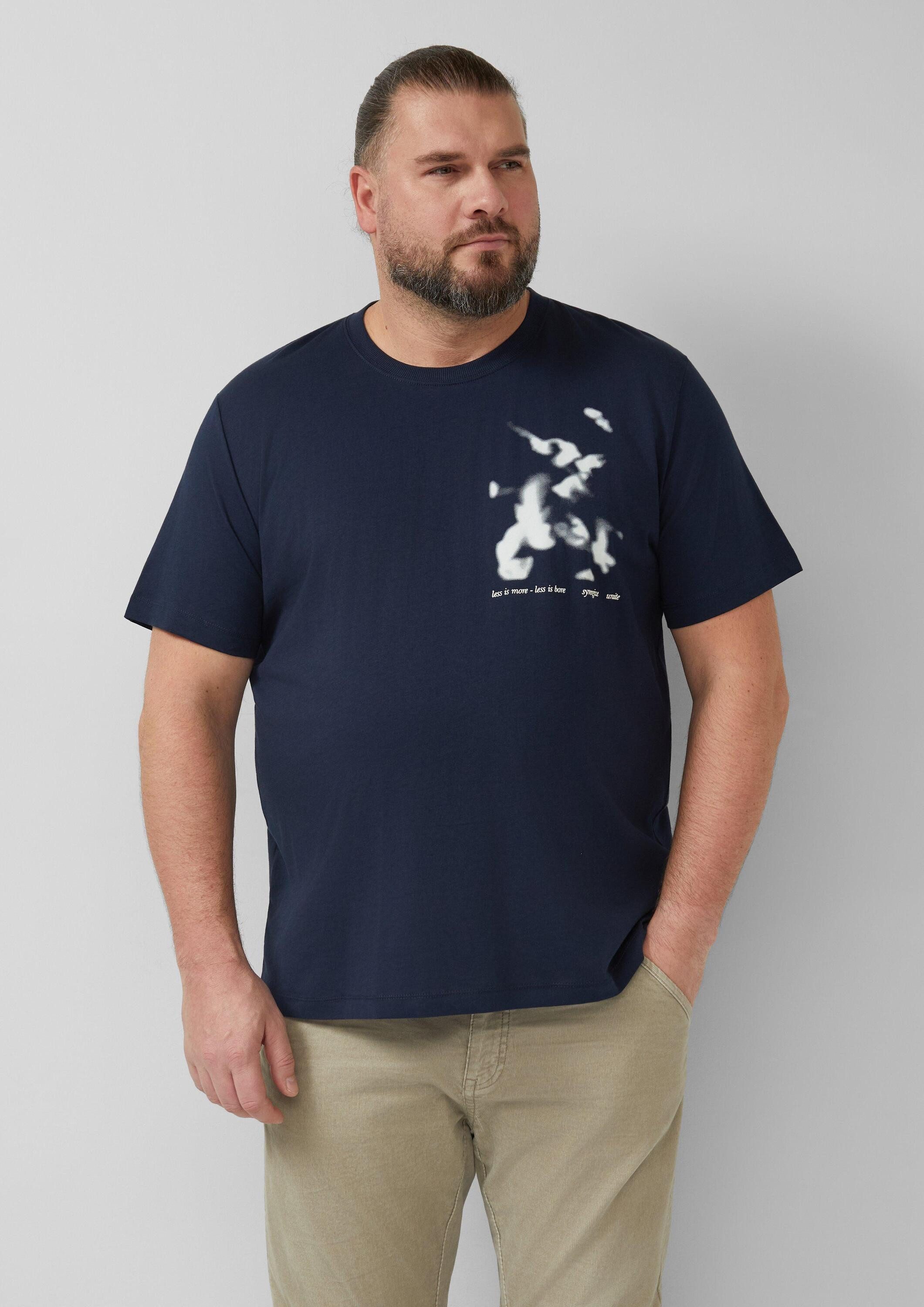 s.Oliver Kurzarmshirt T-Shirt T-Shirt mit Artwork-Print günstig online kaufen