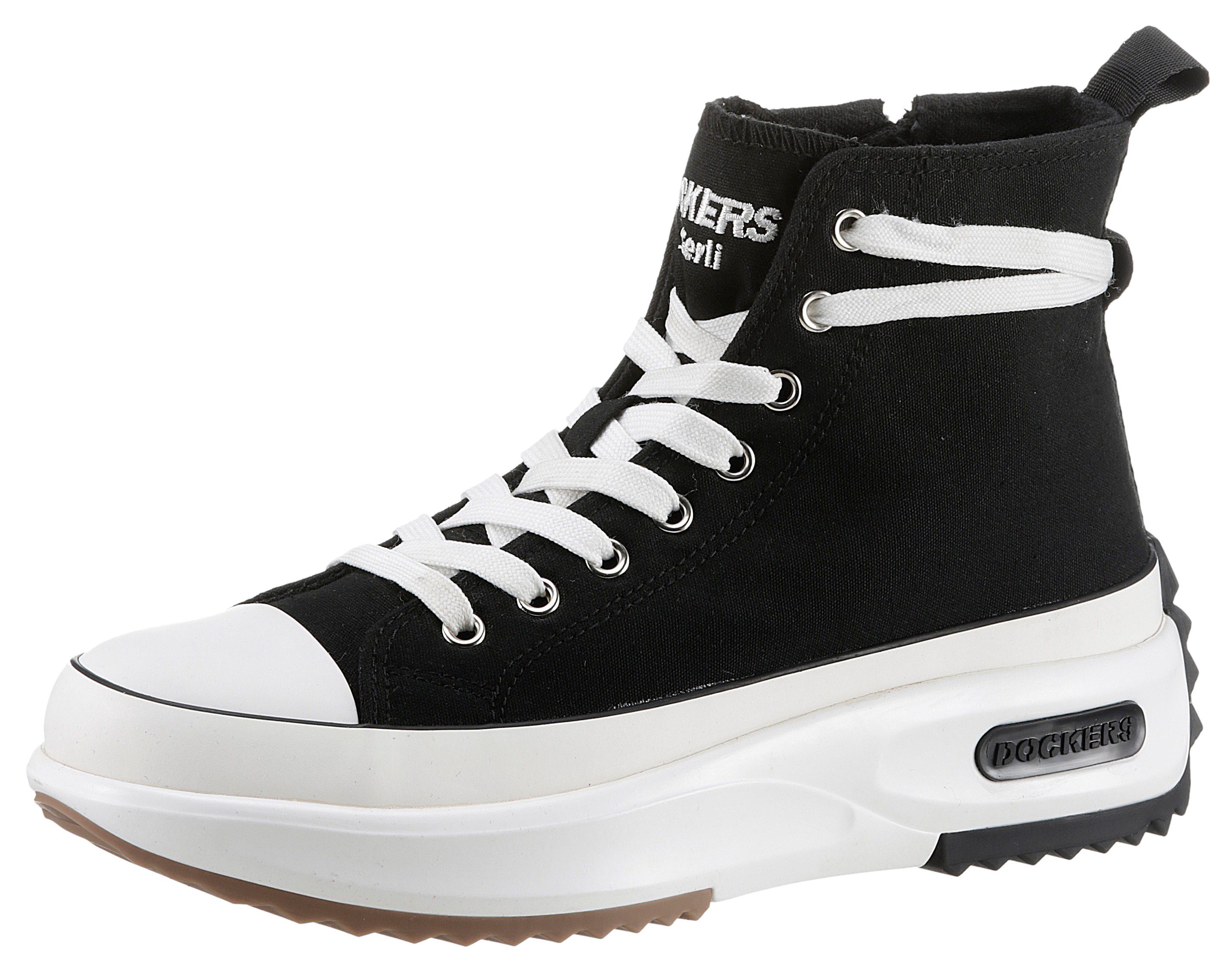 Dockers by Gerli Sneaker, High Top-Sneaker, Freizeitschuh, Schnürboots mit Plateausohle