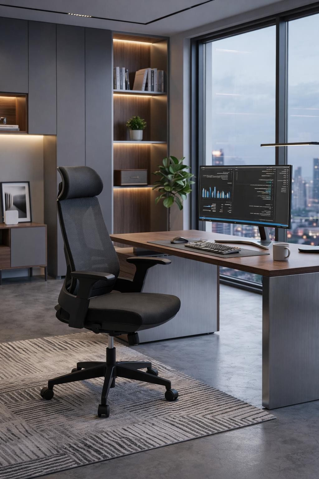 Xlmoebel Bürostuhl Ergonomischer Bürostuhl mit verstellbaren Armlehnen und, Made in Europa