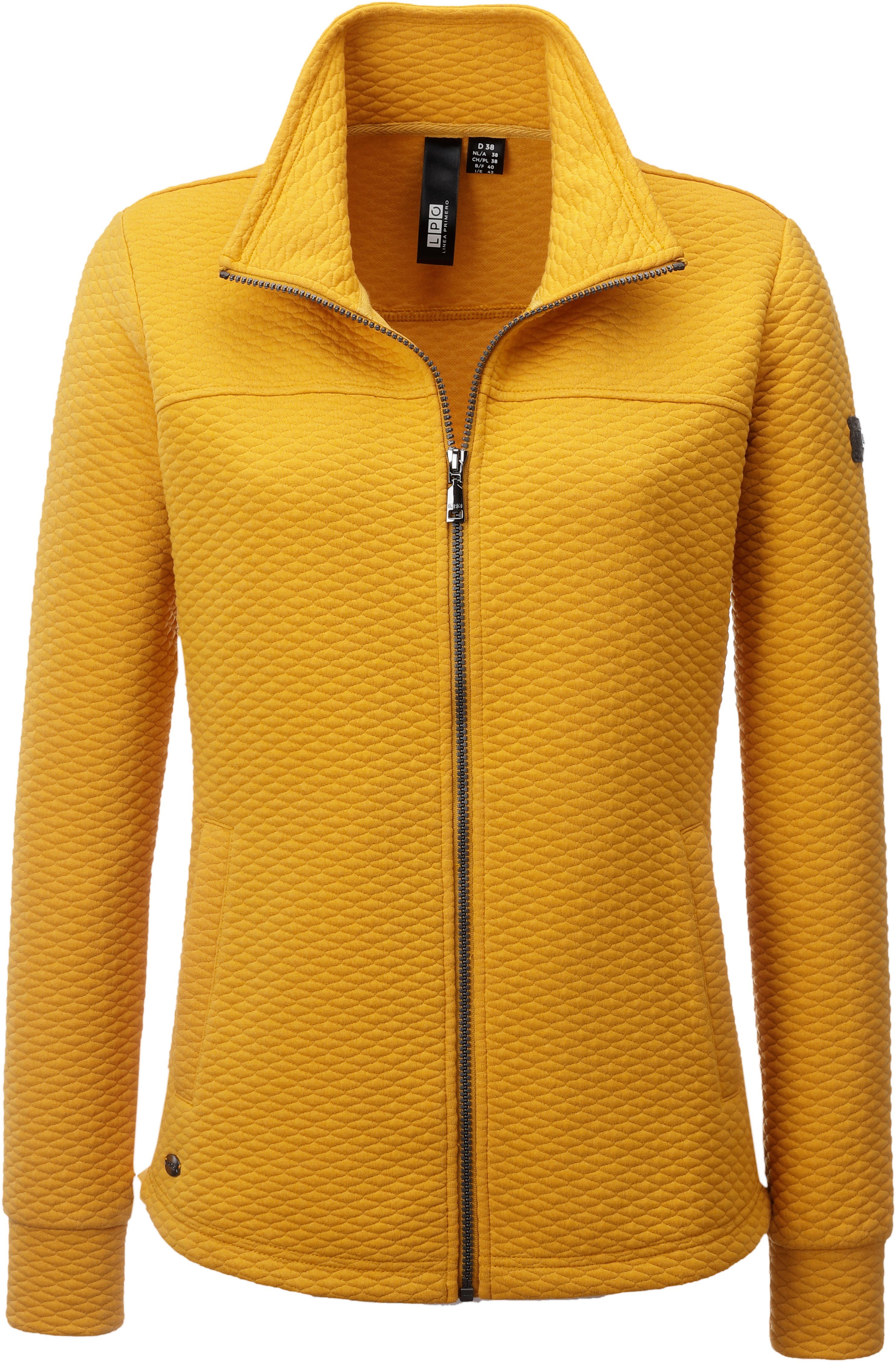 moderner DEPROC golden Fleecejacke yellow CAMBLY NEW WOMEN Active mit QUILT CS Stepp-Optik