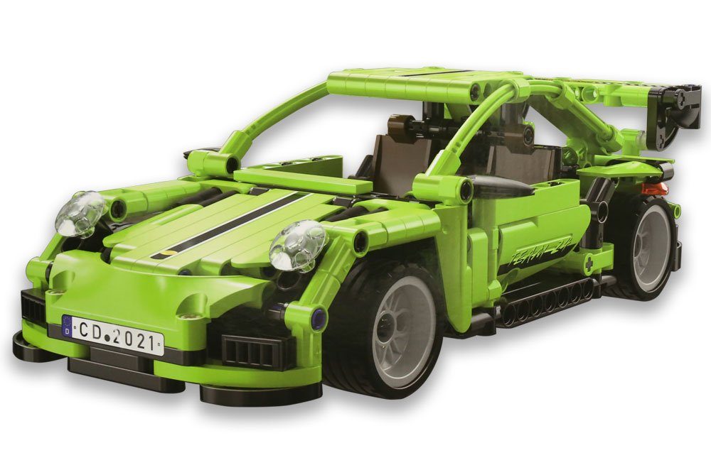 Legend Sports Car Pullback (387 Teile) Konstruktionsspielsteine