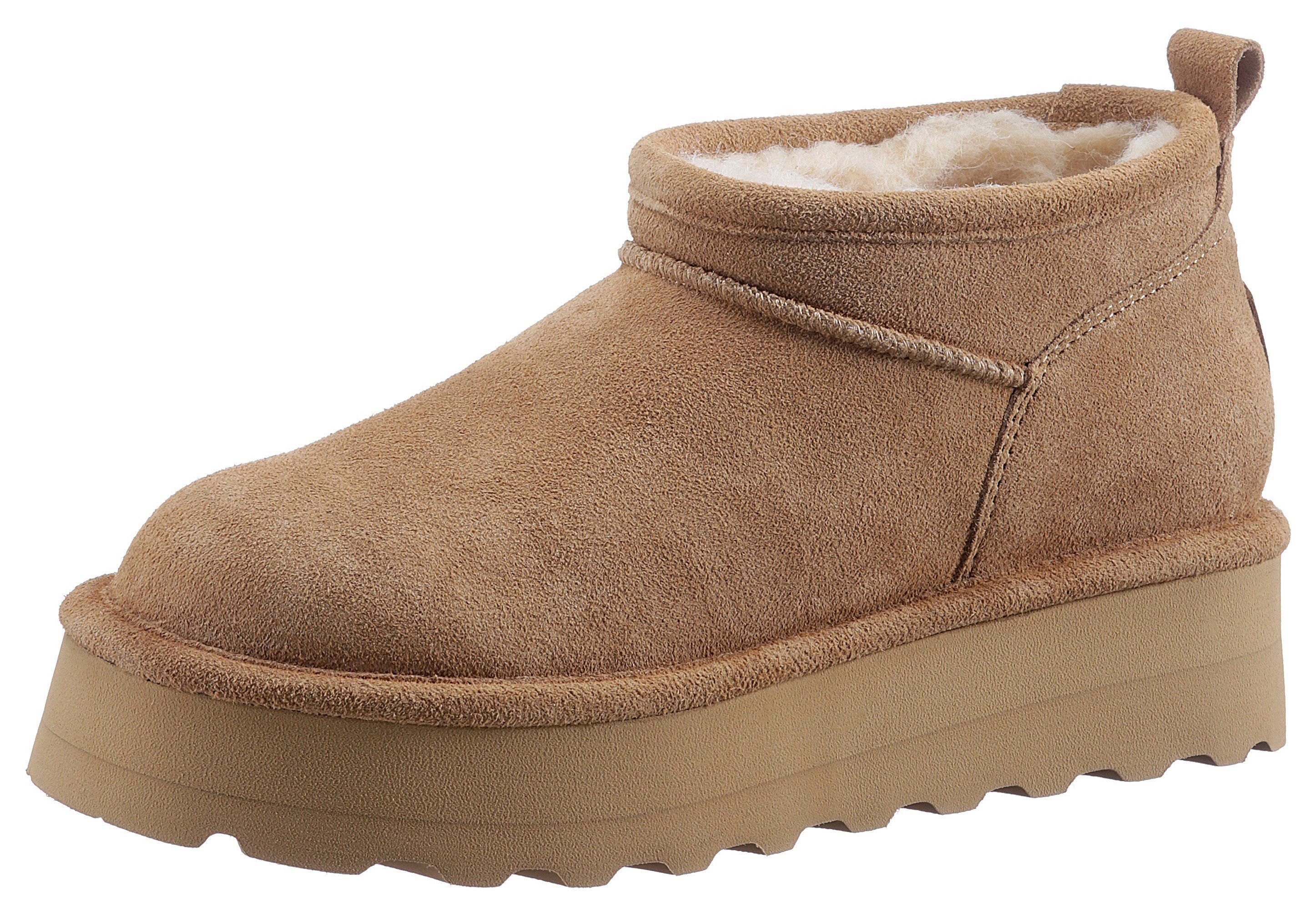 Bearpaw Retro Super Shorty Winterboots mit Neverwet-Imprägnierung camelfarben