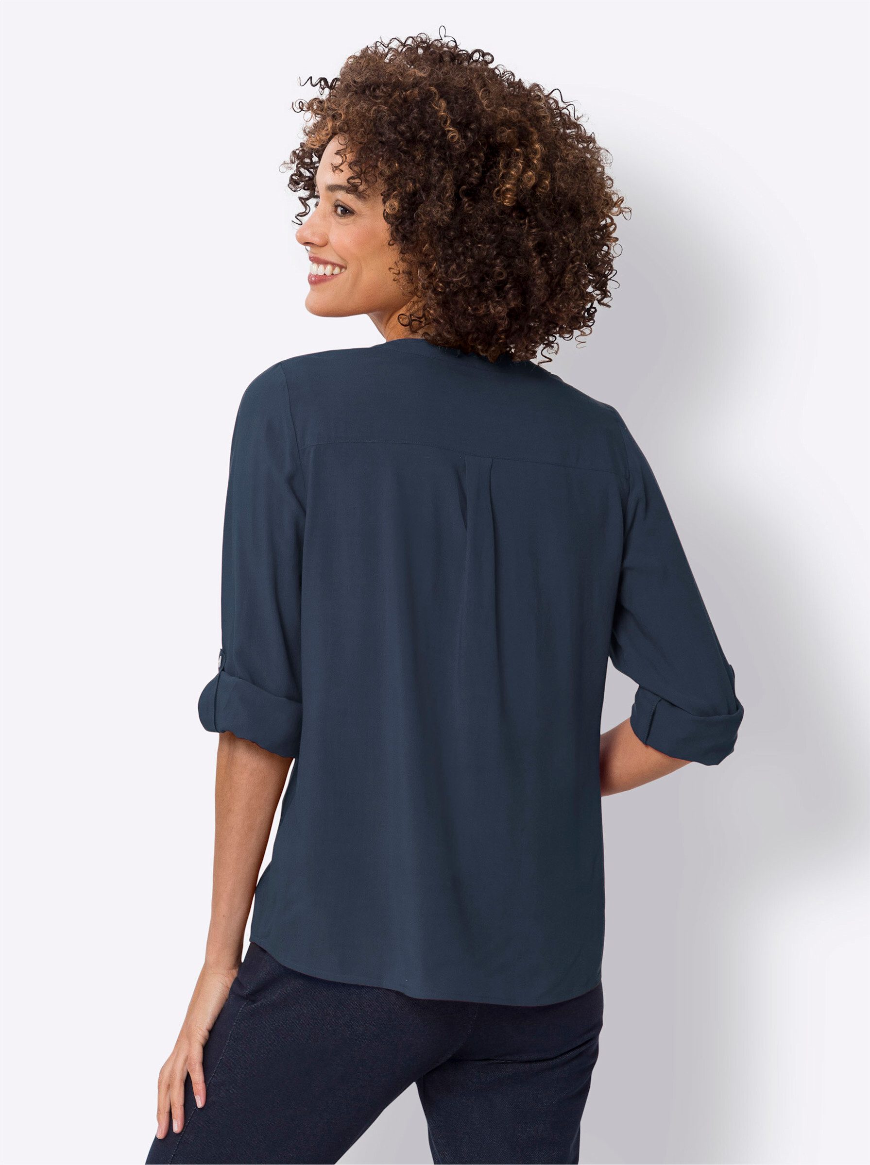 Sieh an! Klassische Bluse Schlupfbluse günstig online kaufen