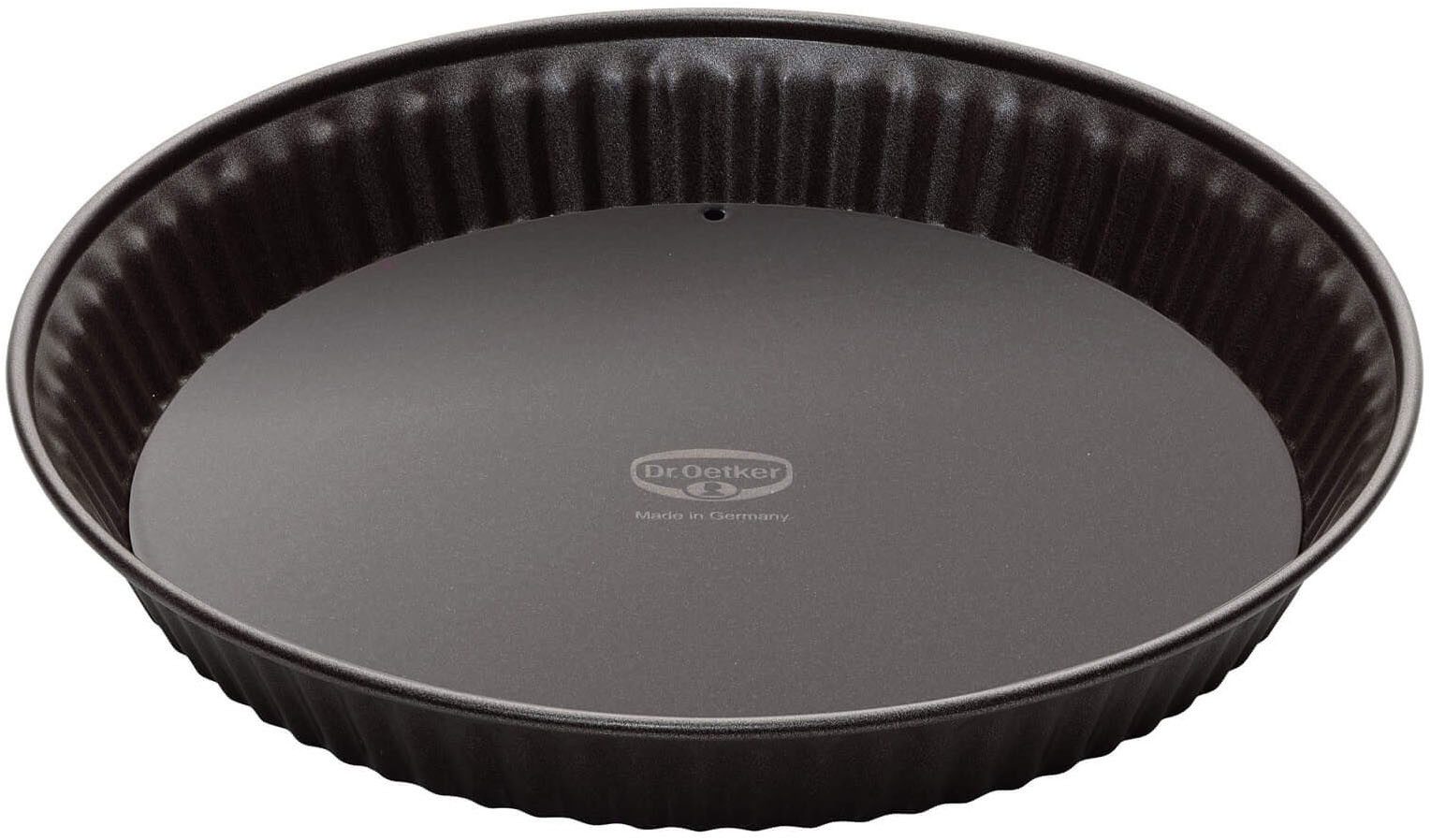 Dr. Oetker Tarteform Back-Edition, Quicheform mit Emaille-Hebeboden Ø 28 cm, Antihaft-Beschichtung, schnitt-& kratzfest, hitzebeständig bis 230°C