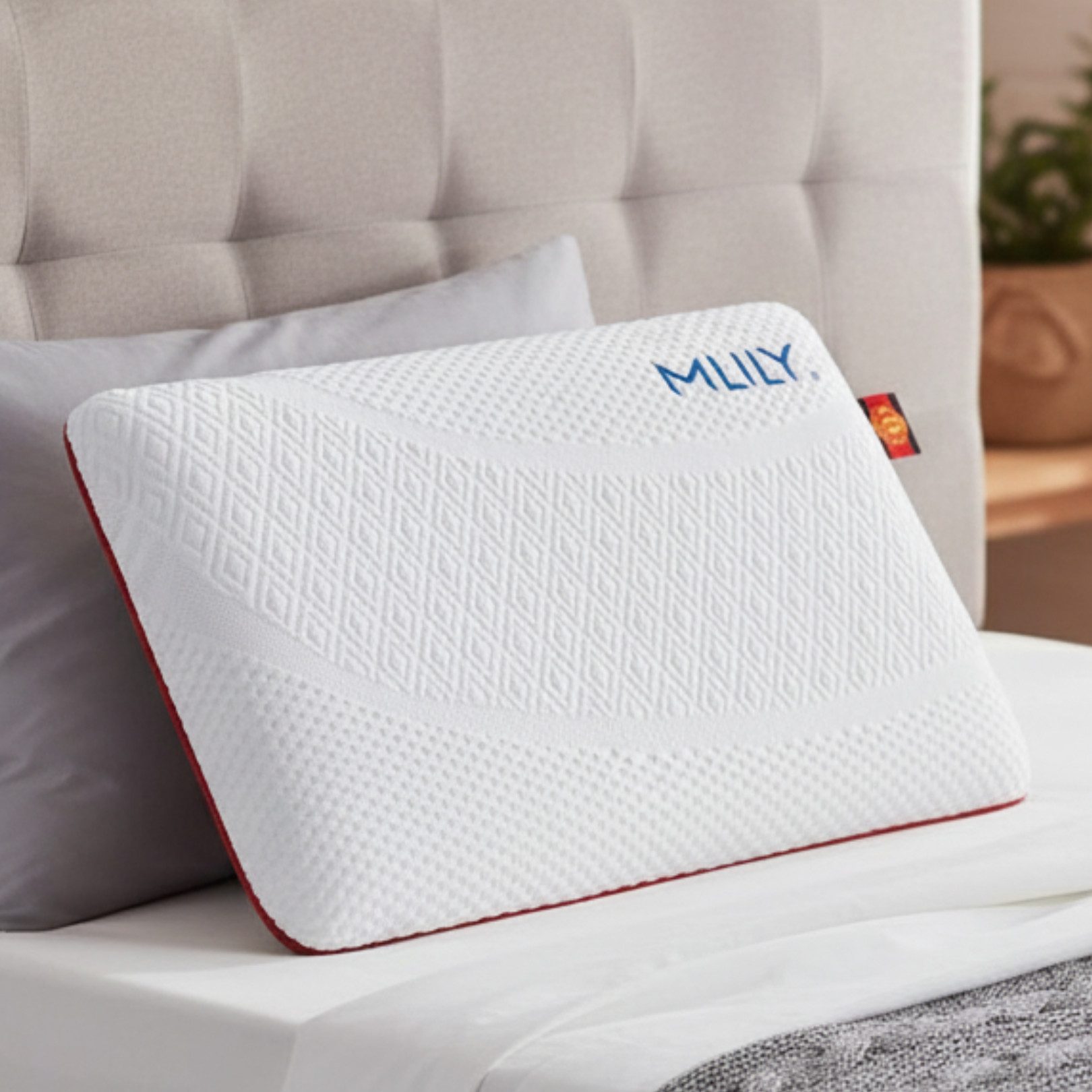 gowoll Kopfkissen Memory Foam Viscoschaum Nackenstützkissen Kopfkissen 40x60 cm, Füllung: 100% Visco, Bezug: Waschbarem Bezug, für alle Schlafpositionen, 1-tlg, Ergonomisches Nackenstützkissen Anti Schnarch Pillow