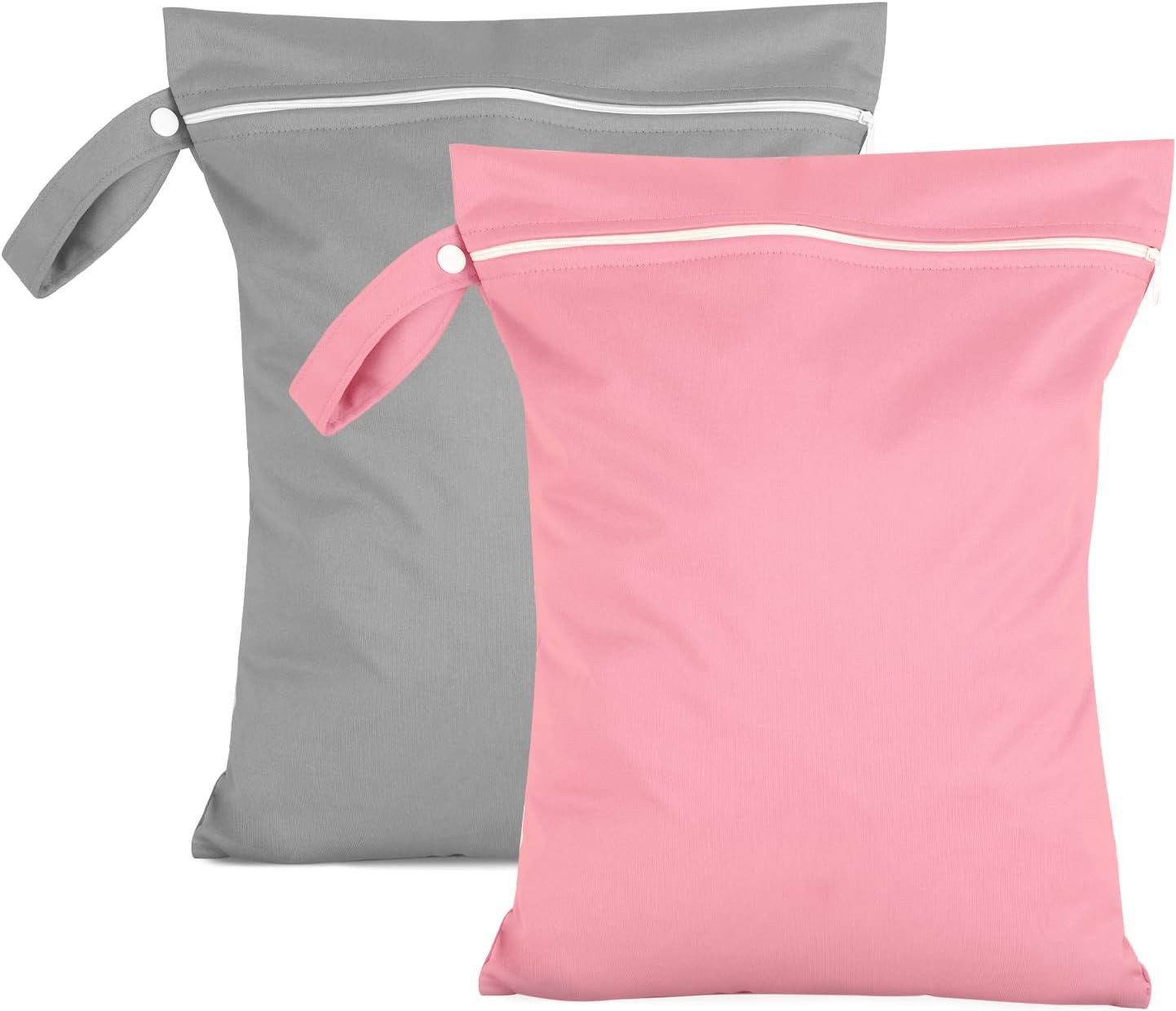 nsihing Wäschenetz 2 Stück Nasstasche,Wetbag Schwimmsachen wasserdichte Wet Bag,(Wiederverwendbar Schmutzige Kleidung Tasche Organiser mit Reißverschluss), für Badeanzüge, Strandtuch, Sportkleidung