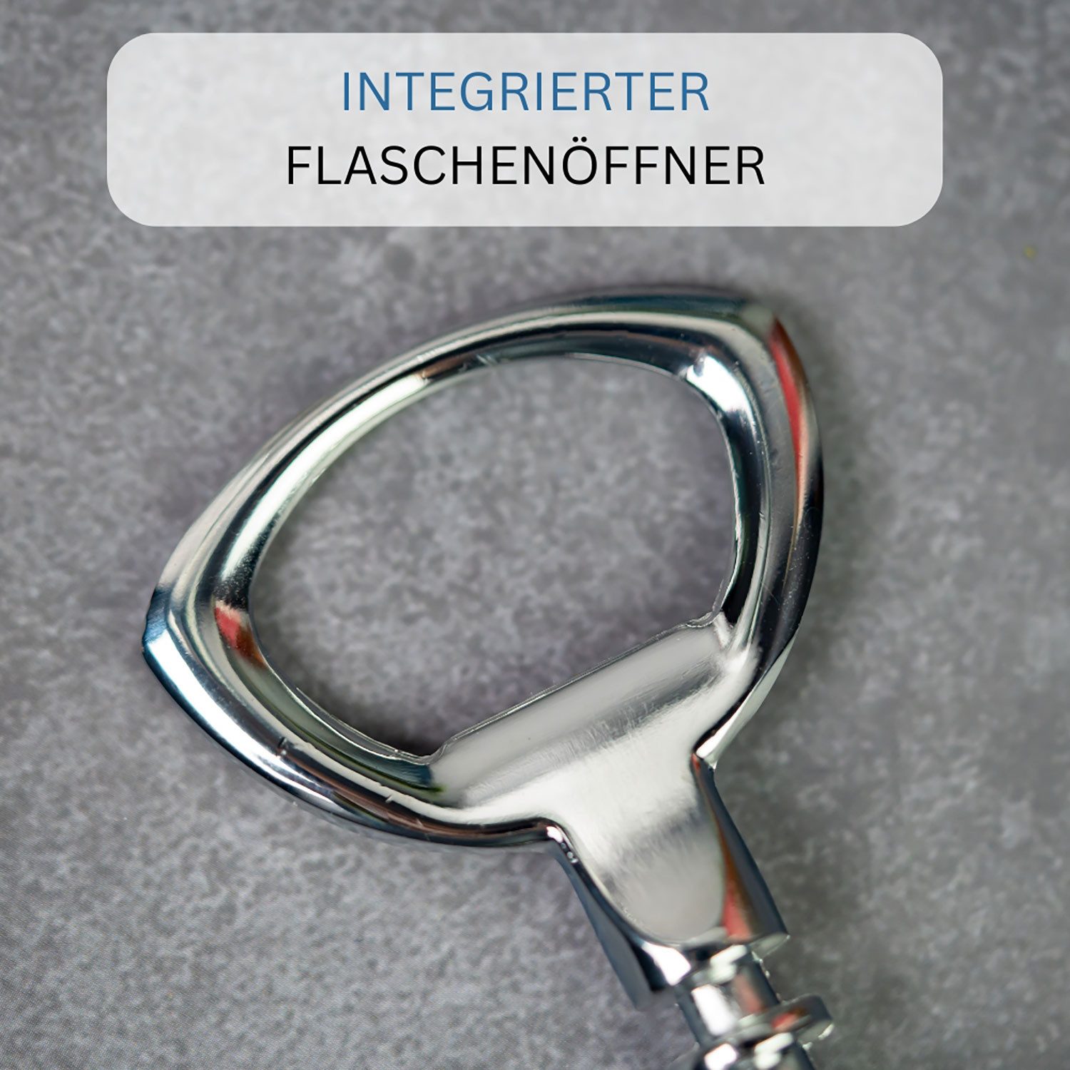 WESTMARK Korkenzieher mit Kapselheber und Wendel mit Seele, Hebelkorkenzieher, Verchromt – Bild 4 von 5