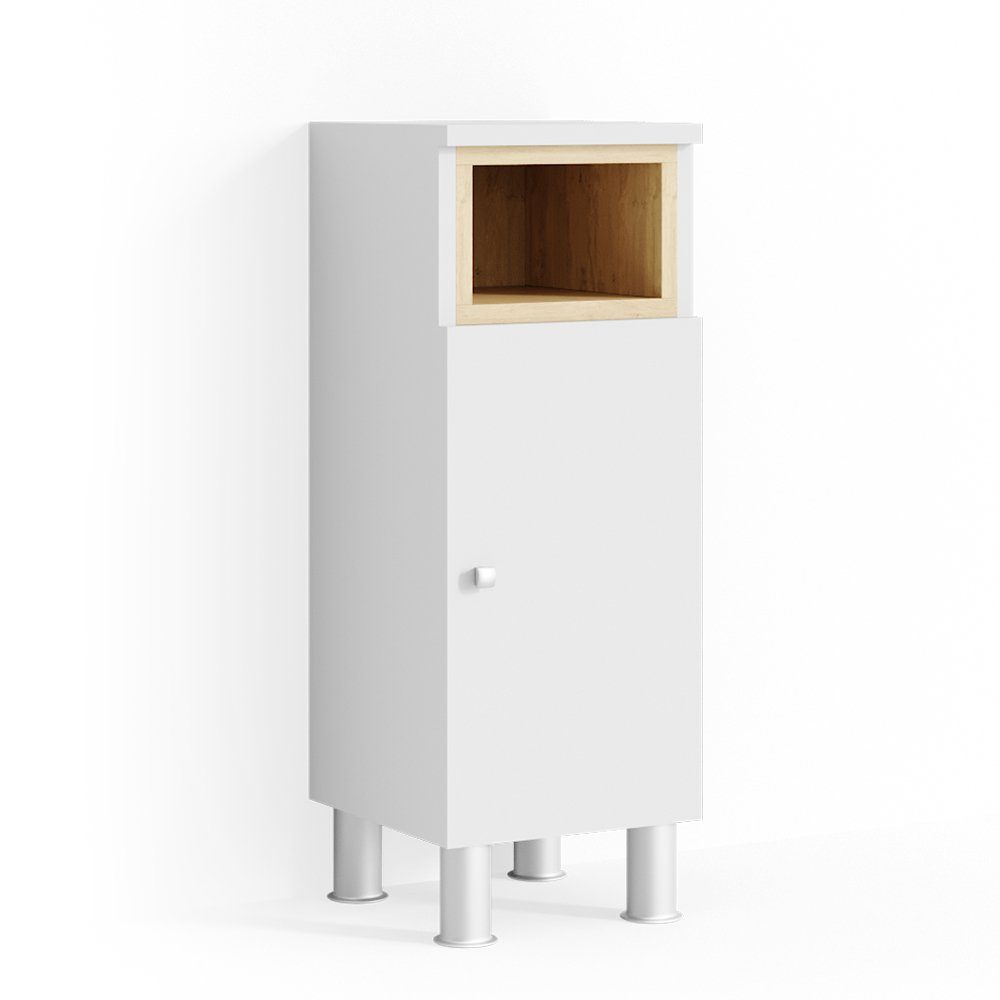Vicco Midischrank Aquis, Weiß/Sonoma, 30 x günstig online kaufen