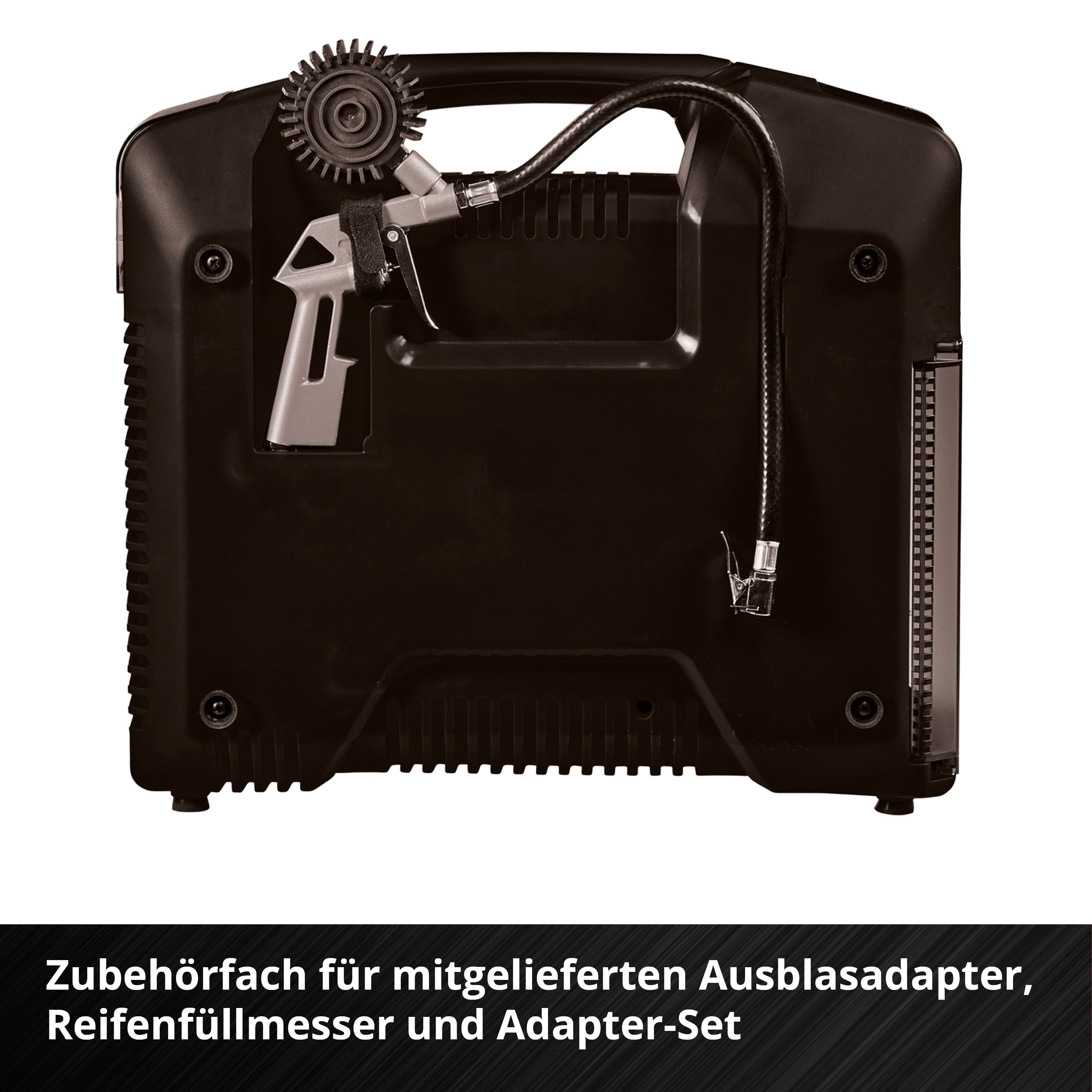 Einhell Koffer-Kompressor TE-AC bar, OF 36/8 Ladegerät Set-Solo, 8 und Akku Li max. ohne