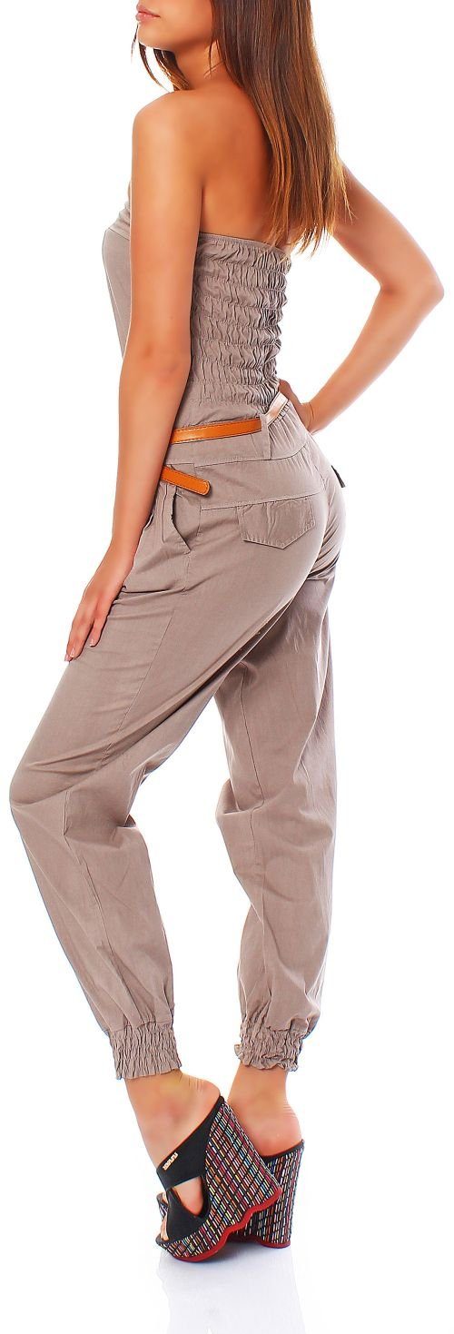 malito more than fashion Jumpsuit 1585 figurbetonter trägerloser Overall Ei günstig online kaufen