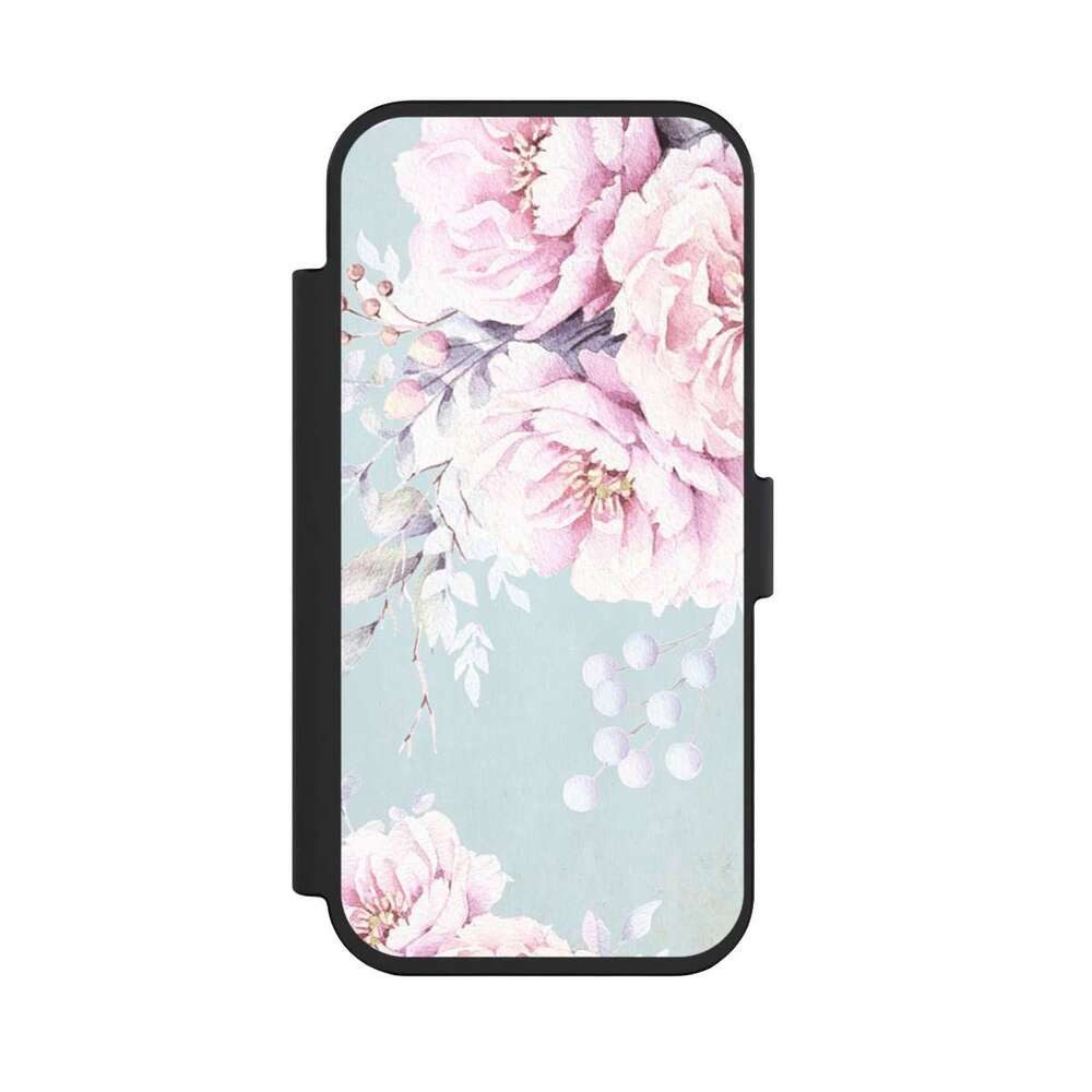 NIVOCASE Handyhülle Blume Pastell Wasserfarbe Watercolour Flower, Apple iPhone Air Klapphülle Handyhülle aus Kunst Leder
