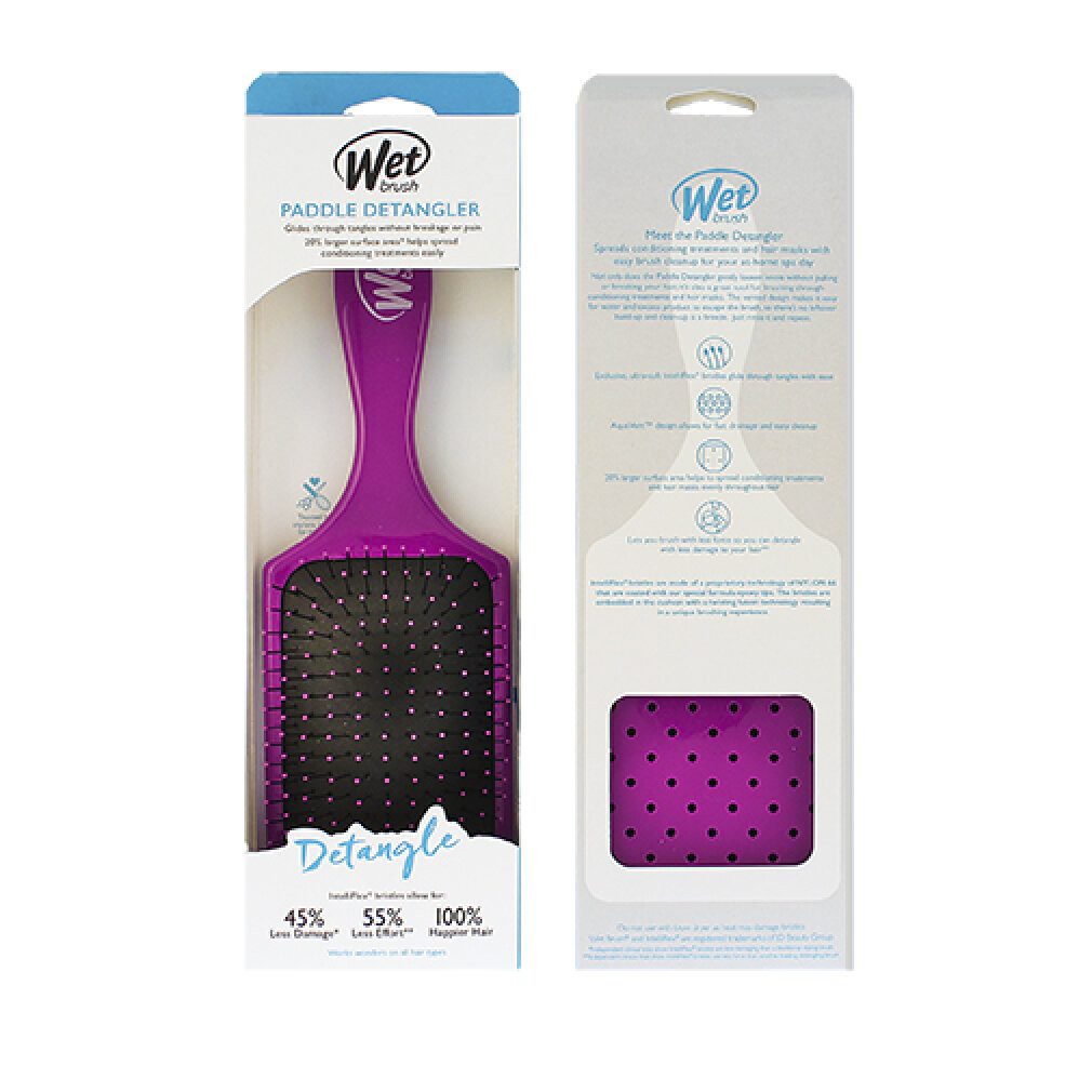 The Wet Brush Haarbürste Nassbürste Paddle Detangler Haarbürste Lila