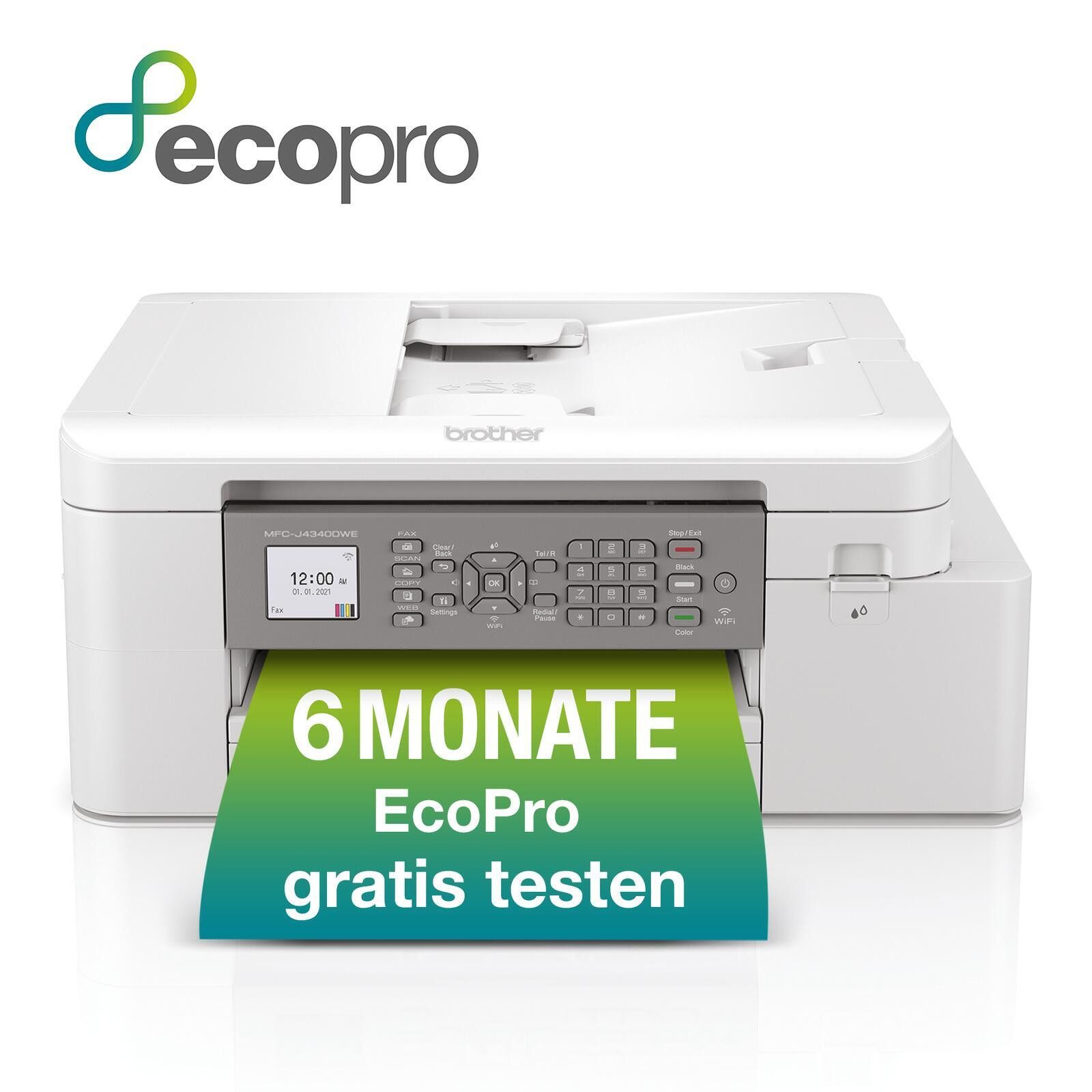 Brother MFC-J4340DWE Multifunktionsdrucker, (ADF (Automatischer Dokumenteneinzug), Automatischer Duplexdruck)
